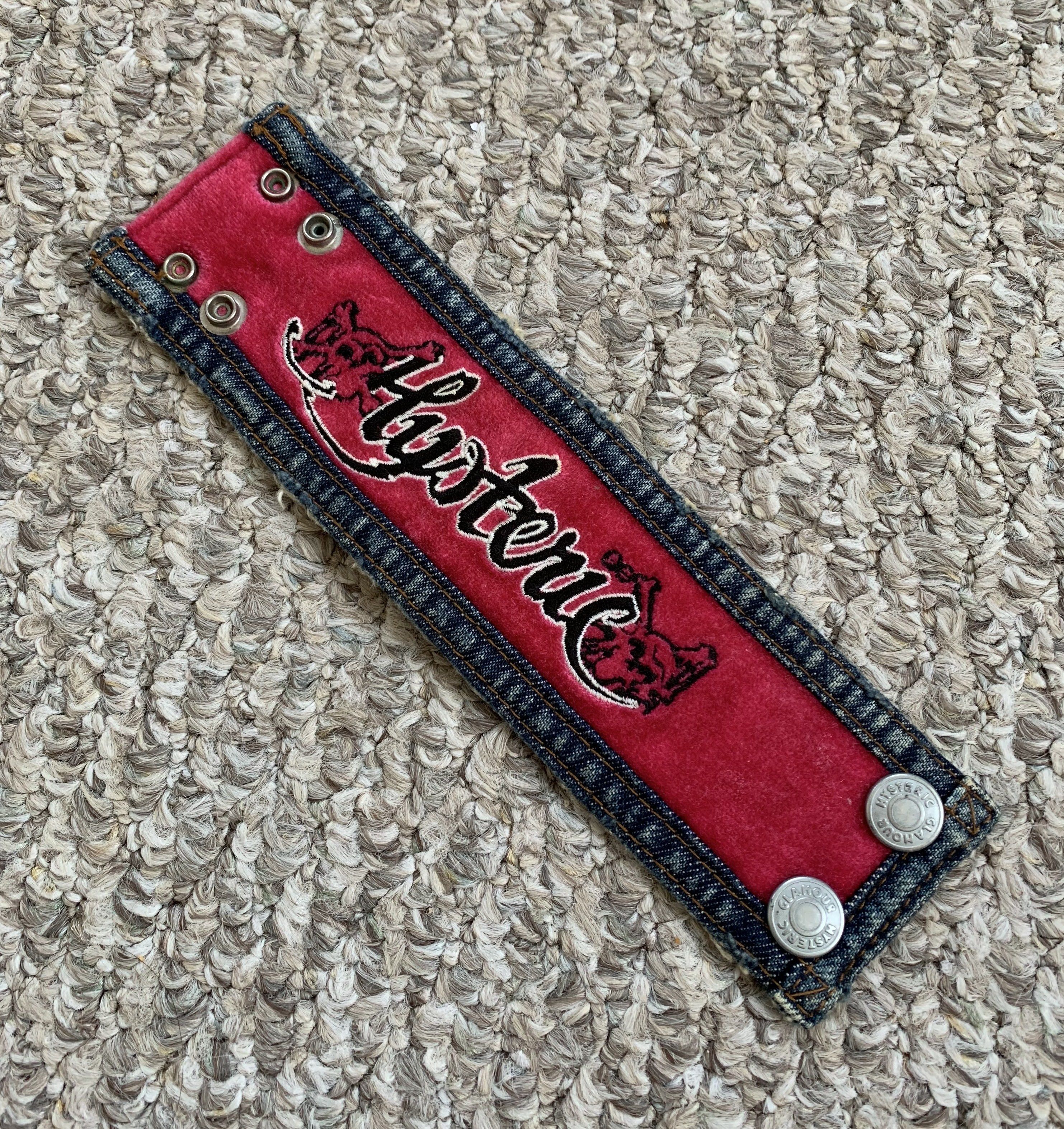 Hysteric Glamour Reversible Denim Bracelet