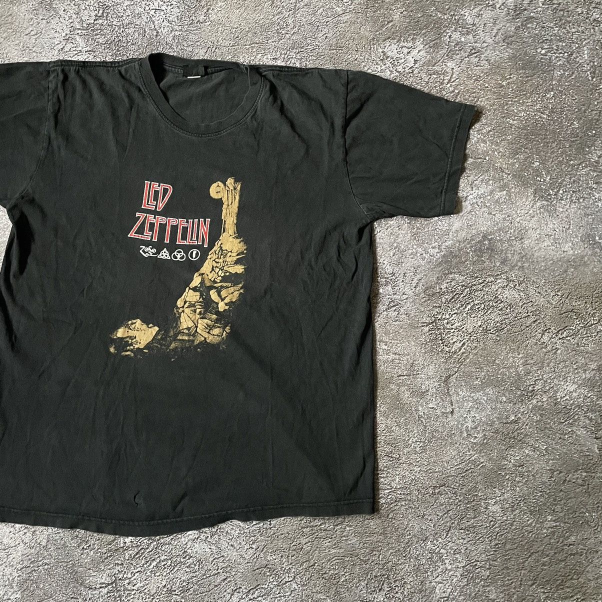 Vintage Vintage 90s Led Zeppelin Graphic Tee Sun Faded Grunge XL Size US XL / EU 56 / 4 - 3 Thumbnail