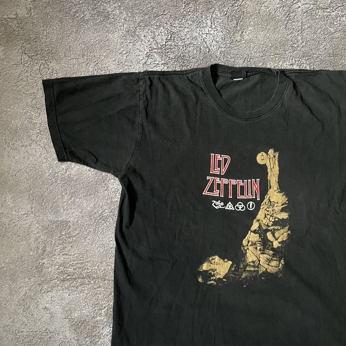 Vintage Vintage 90s Led Zeppelin Graphic Tee Sun Faded Grunge XL Size US XL / EU 56 / 4 - 4 Thumbnail