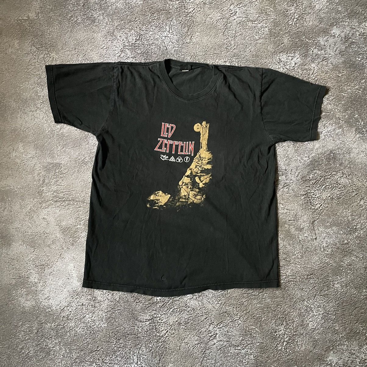 Vintage Vintage 90s Led Zeppelin Graphic Tee Sun Faded Grunge XL Size US XL / EU 56 / 4 - 2 Thumbnail