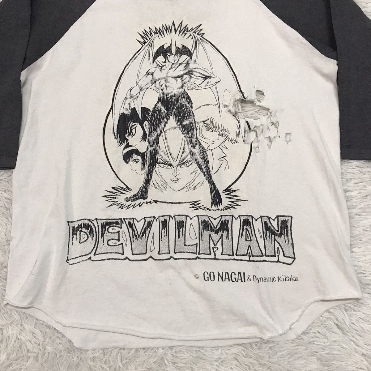 Anime Vtg Anime Devilman Go Nagai 3Q Tee Single Stitch Size US M / EU 48-50 / 2 - 3 Thumbnail