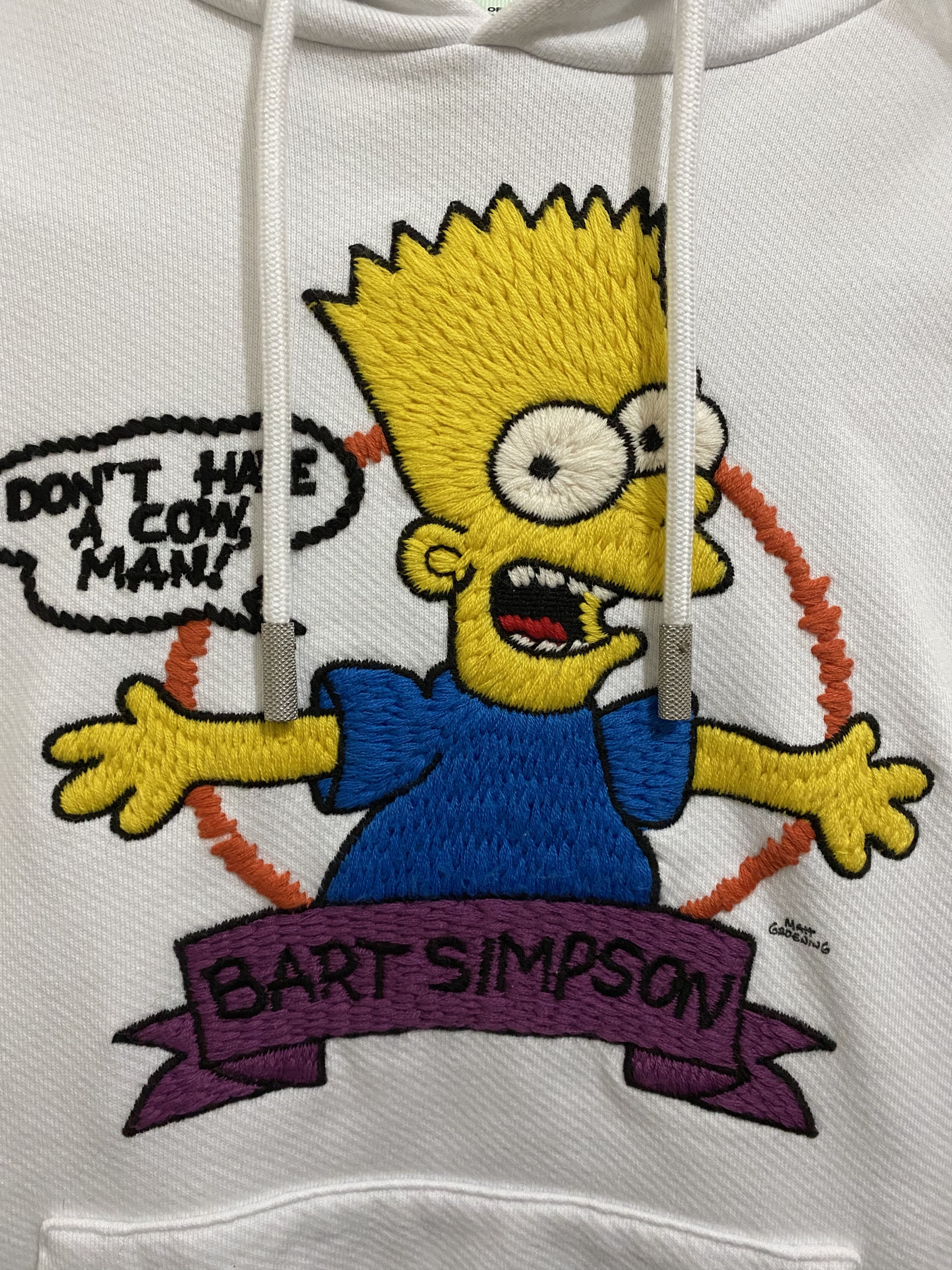 Off-White × The Simpsons Off-White Bart Simpson Hoodie Size US XS / EU 42 / 0 - 9 Thumbnail
