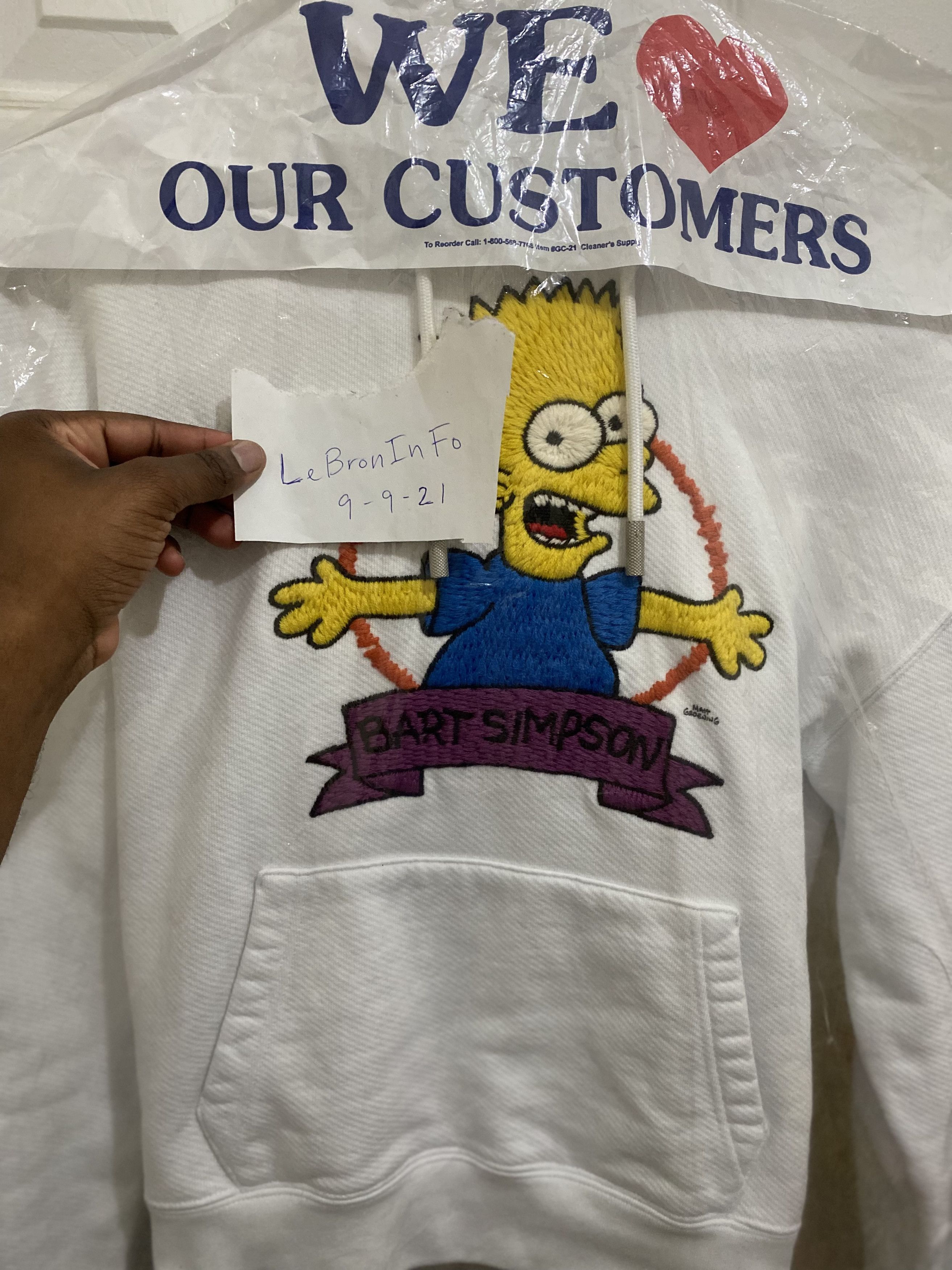 Off-White × The Simpsons Off-White Bart Simpson Hoodie Size US XS / EU 42 / 0 - 8 Thumbnail