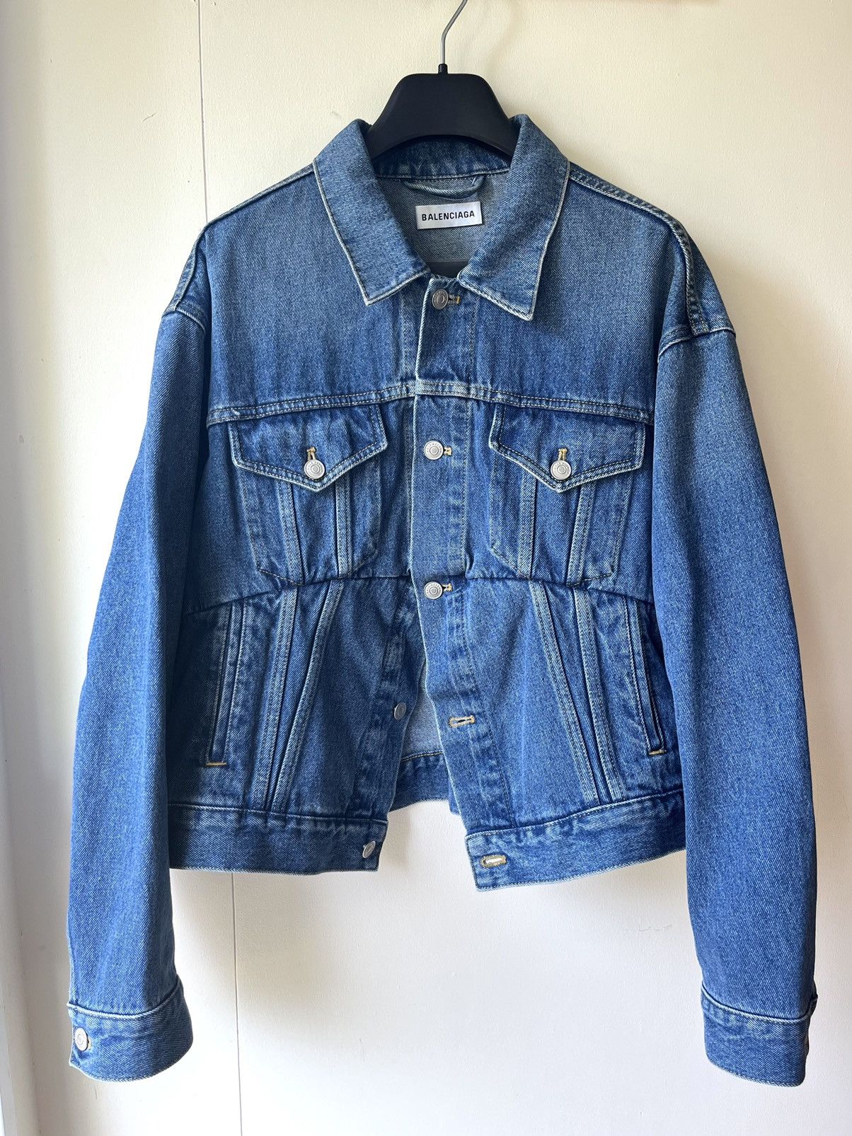 BALENCIAGA wool swing top