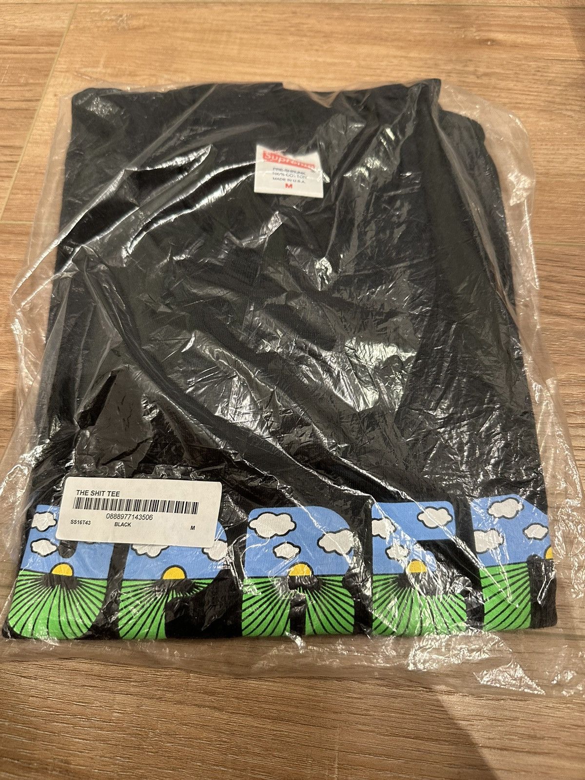 Supreme New supreme black shit tee shirt Sz M ss16 Size US M / EU 48-50 / 2 - 1 Preview