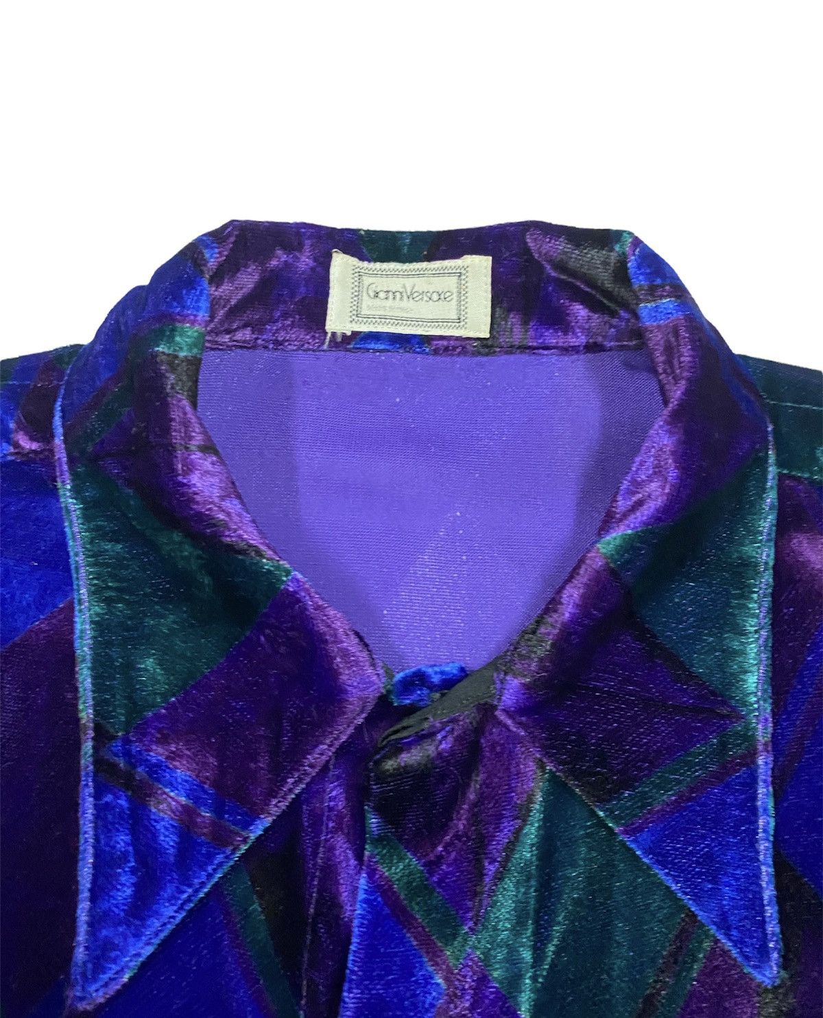 Versace Authentic🔥Gianni Versace PsycheDelic Geometry Baroque Silk Size US S / EU 44-46 / 1 - 7 Thumbnail