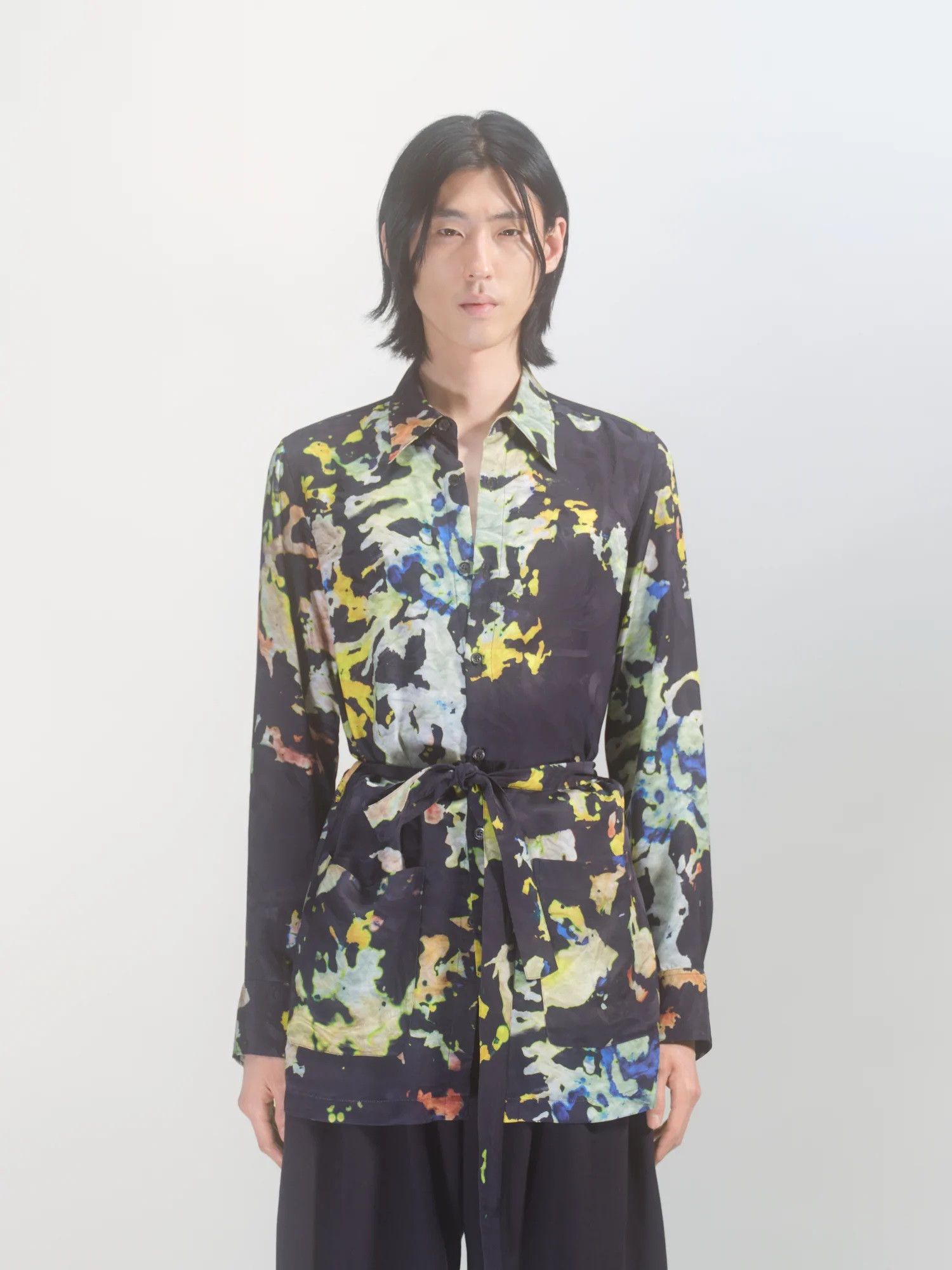 Dries Van Noten Dries Van Noten Floral Belted Pyjama Shirt Size US M / EU 48-50 / 2 - 12 Thumbnail