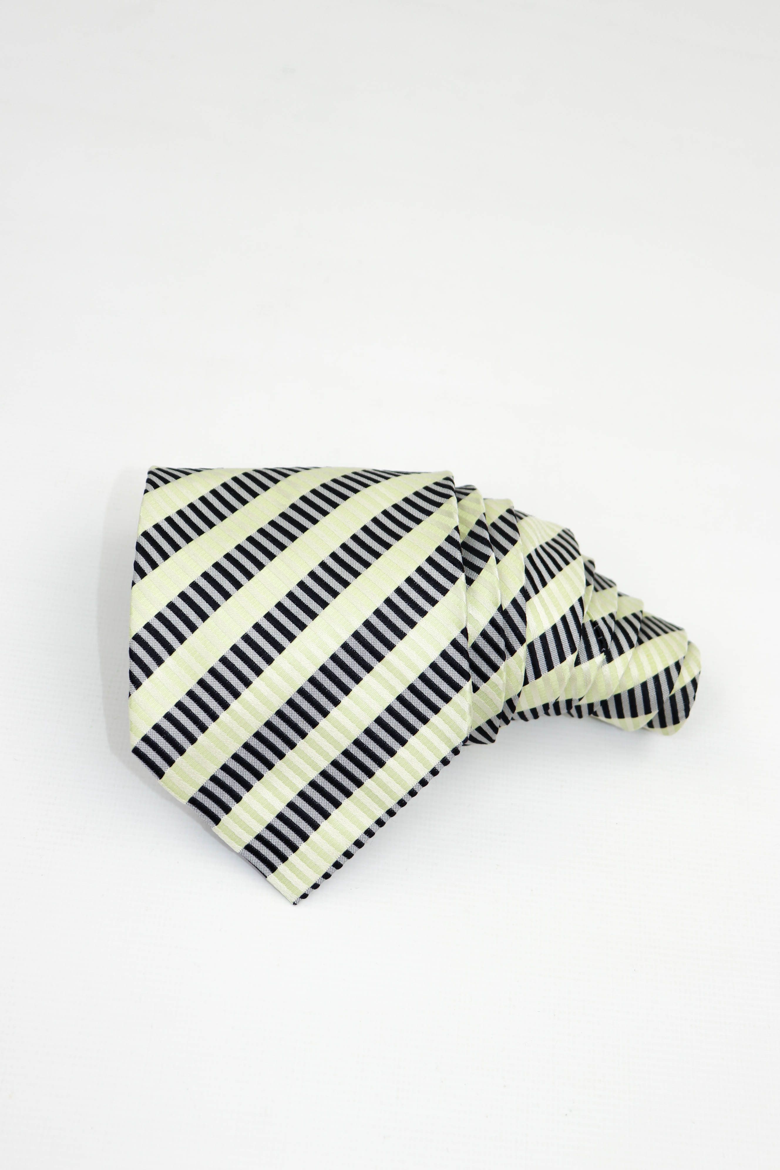 Gianfranco Ferre Vintage Gianfranco FERRE Striped Pattern Silk Tie Size ONE SIZE - 3 Thumbnail