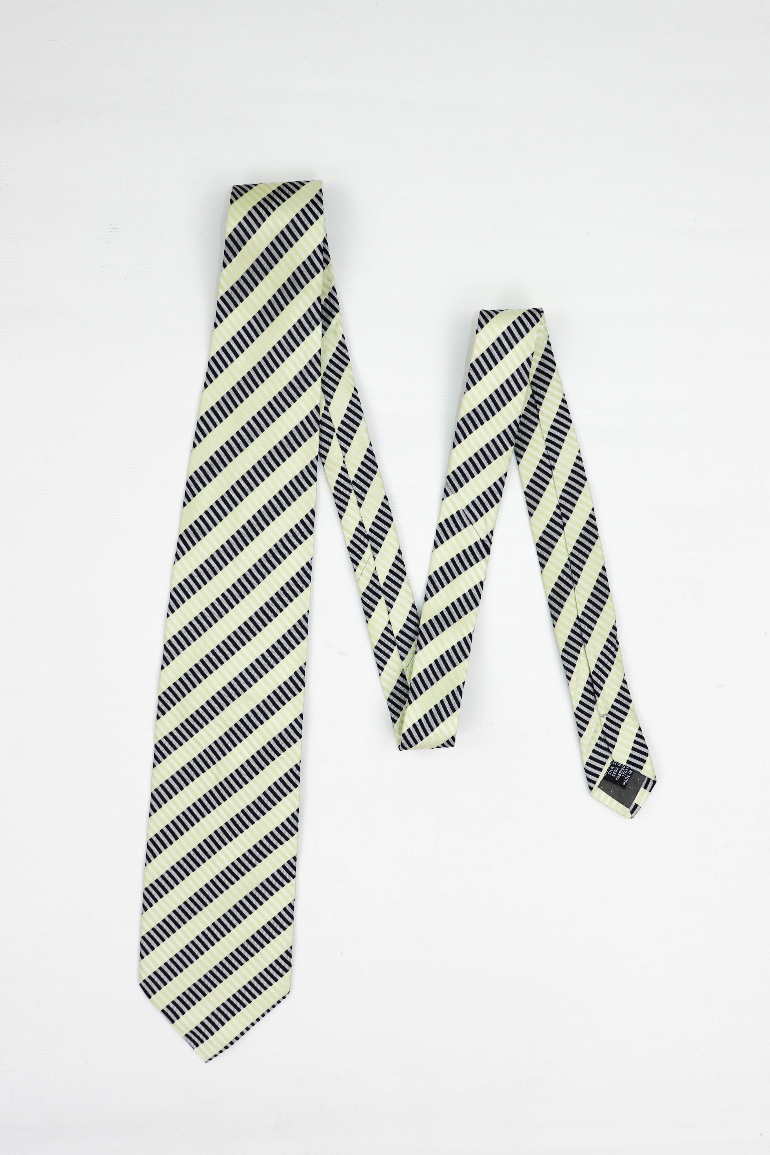 Gianfranco Ferre Vintage Gianfranco FERRE Striped Pattern Silk Tie Size ONE SIZE - 1 Thumbnail