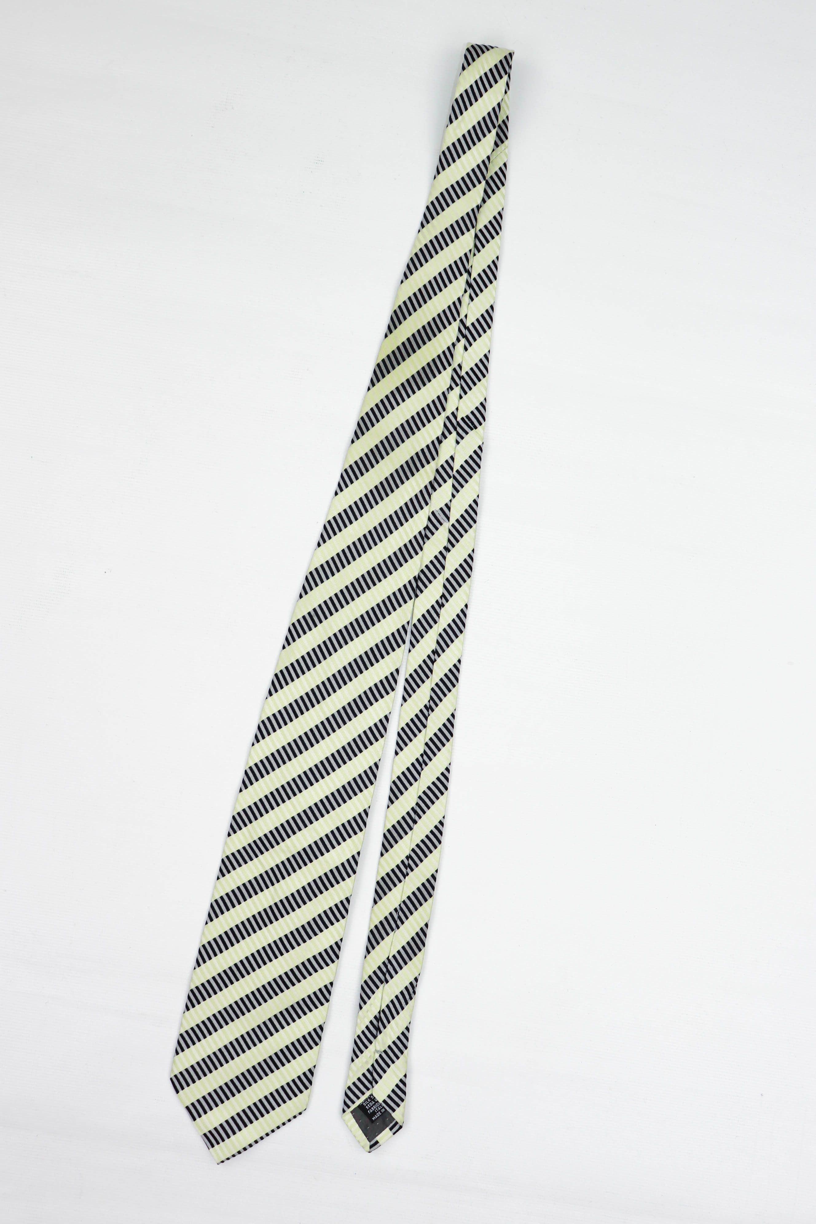 Gianfranco Ferre Vintage Gianfranco FERRE Striped Pattern Silk Tie Size ONE SIZE - 2 Thumbnail