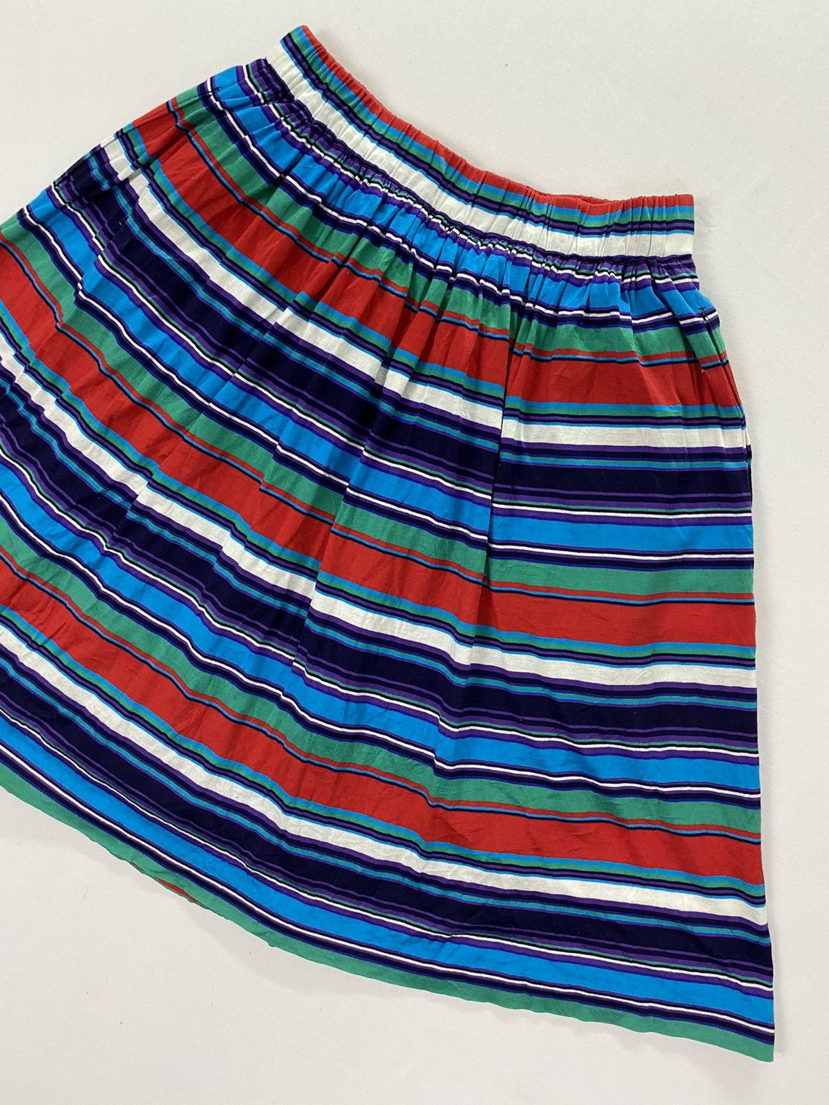 Yves Saint Laurent Yves Saint Laurent Multicolor Stripes Skirt Size 30" / US 8 / IT 44 - 8 Thumbnail