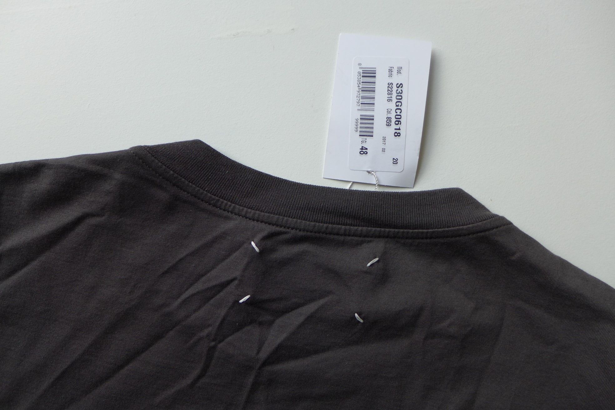 Maison Margiela Margiela FW17 Exclamation Print T-shirt - Dark Grey Size US M / EU 48-50 / 2 - 6 Thumbnail