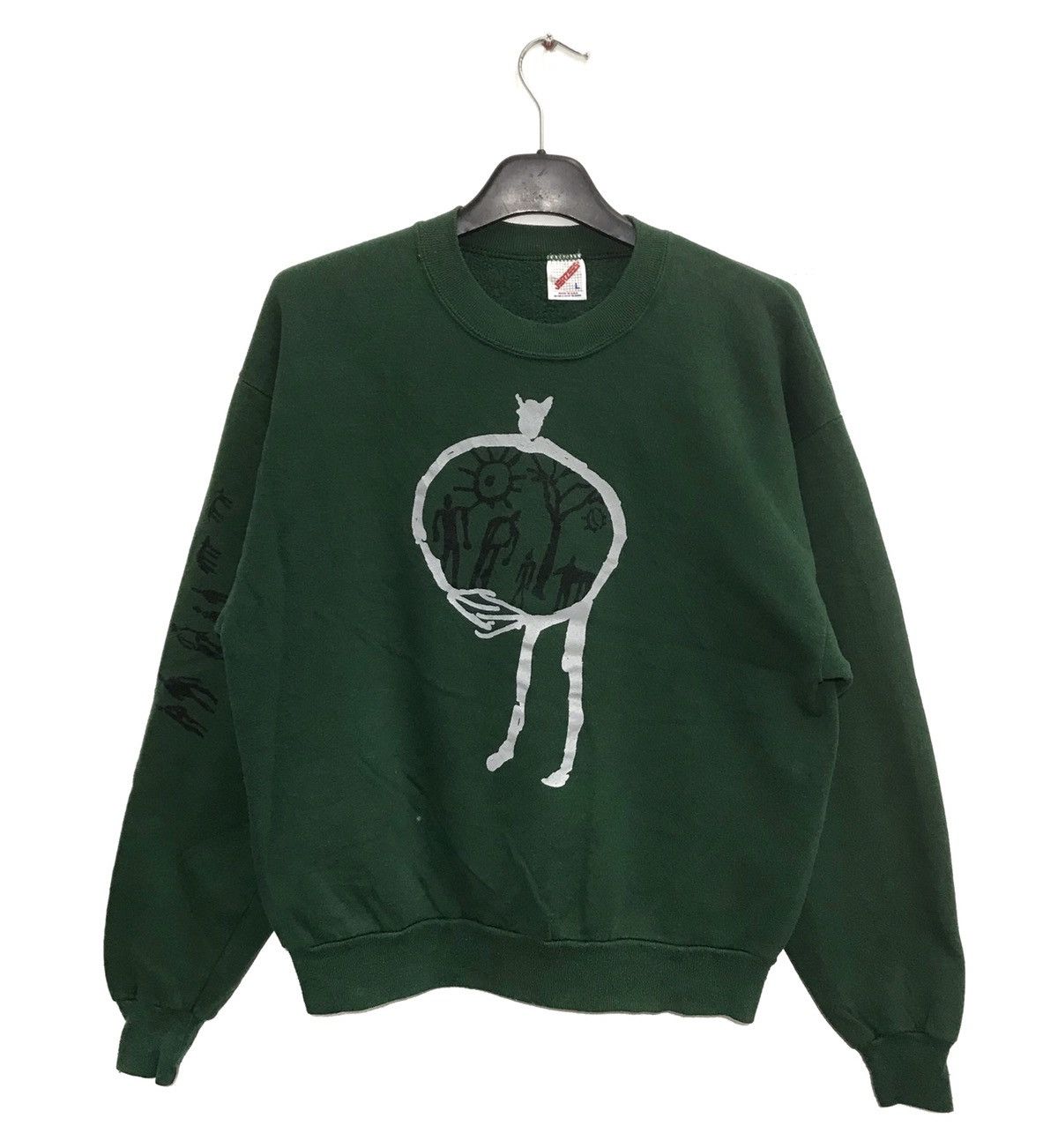 Jerzees × Vintage Made In Usa Vintage Jerzees Sweatshirt Size US L / EU 52-54 / 3 - 1 Thumbnail