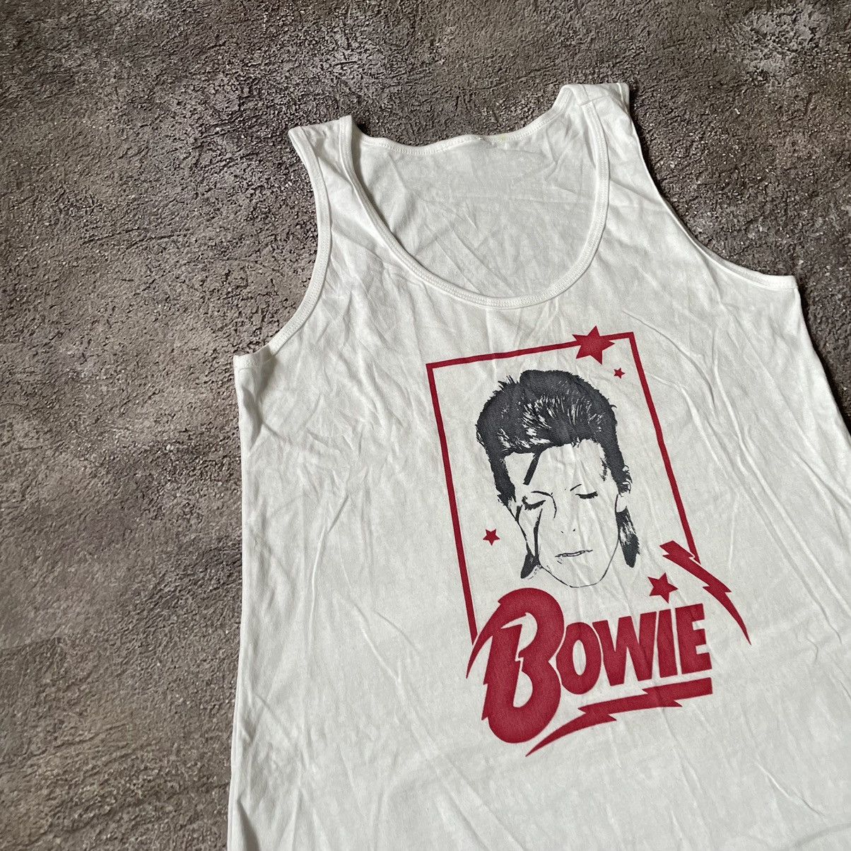 Vintage Vintage Y2K David Bowie Graphic Band Tee Cream Grunge Boxy M Size US M / EU 48-50 / 2 - 2 Thumbnail