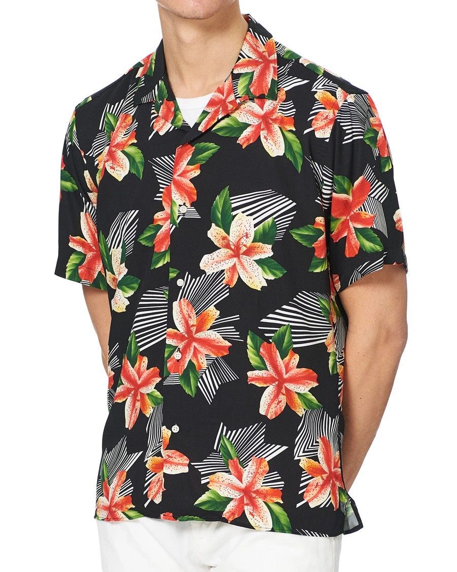 Gitman Bros. Vintage Gitman Vintage Hibiscus Rayon Camp Short-Sleeve Shirt Size US L / EU 52-54 / 3 - 4 Thumbnail