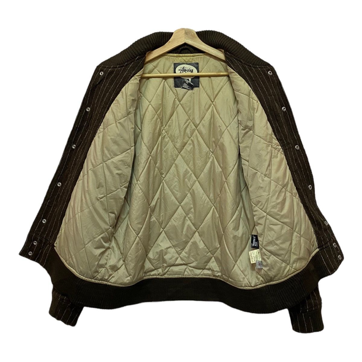 Stussy GRAIL🔥ARCHIVE STUSSY STRIPES WOOL VARSITY JACKET Size US M / EU 48-50 / 2 - 4 Thumbnail