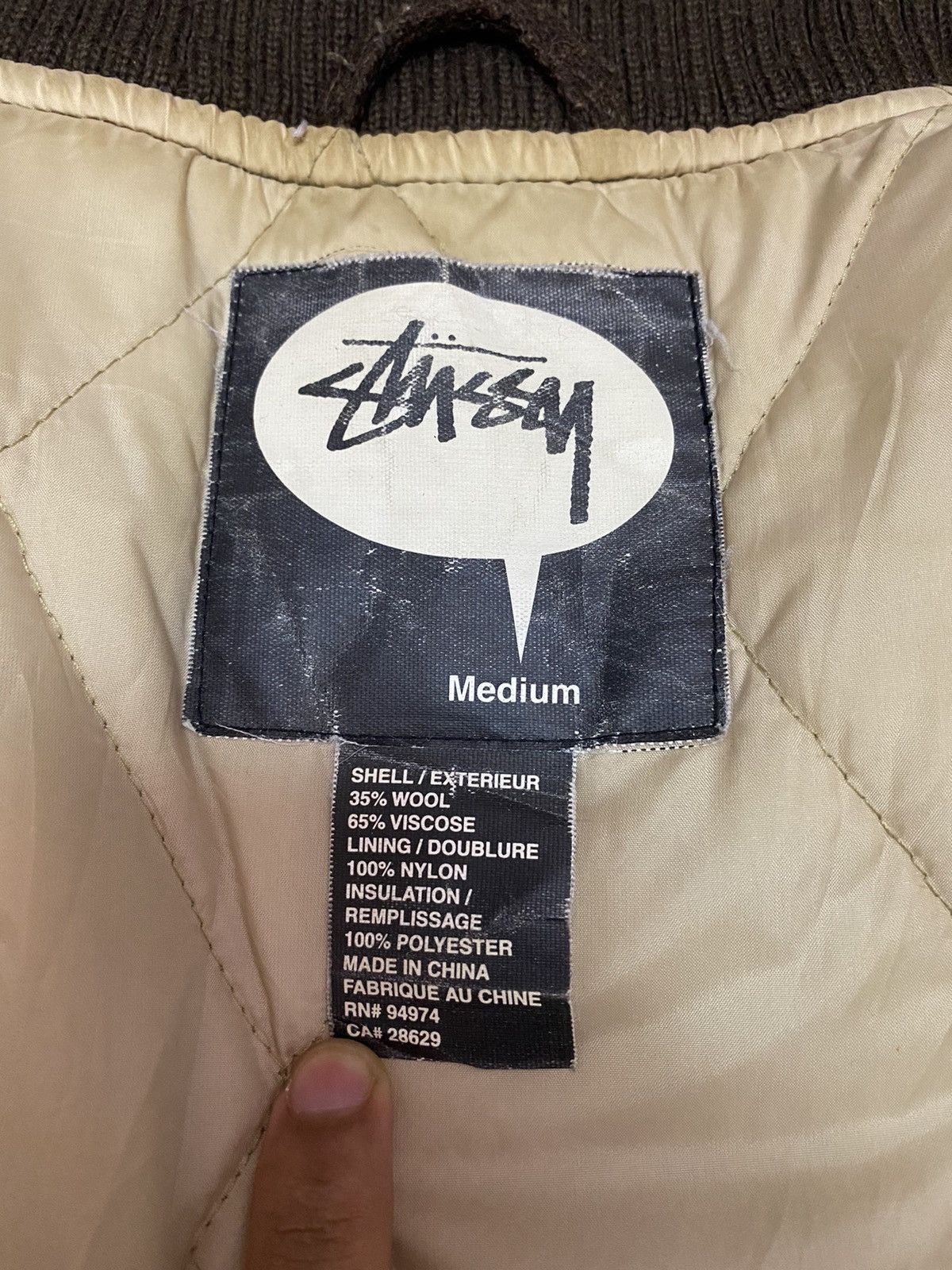 Stussy GRAIL🔥ARCHIVE STUSSY STRIPES WOOL VARSITY JACKET Size US M / EU 48-50 / 2 - 7 Thumbnail