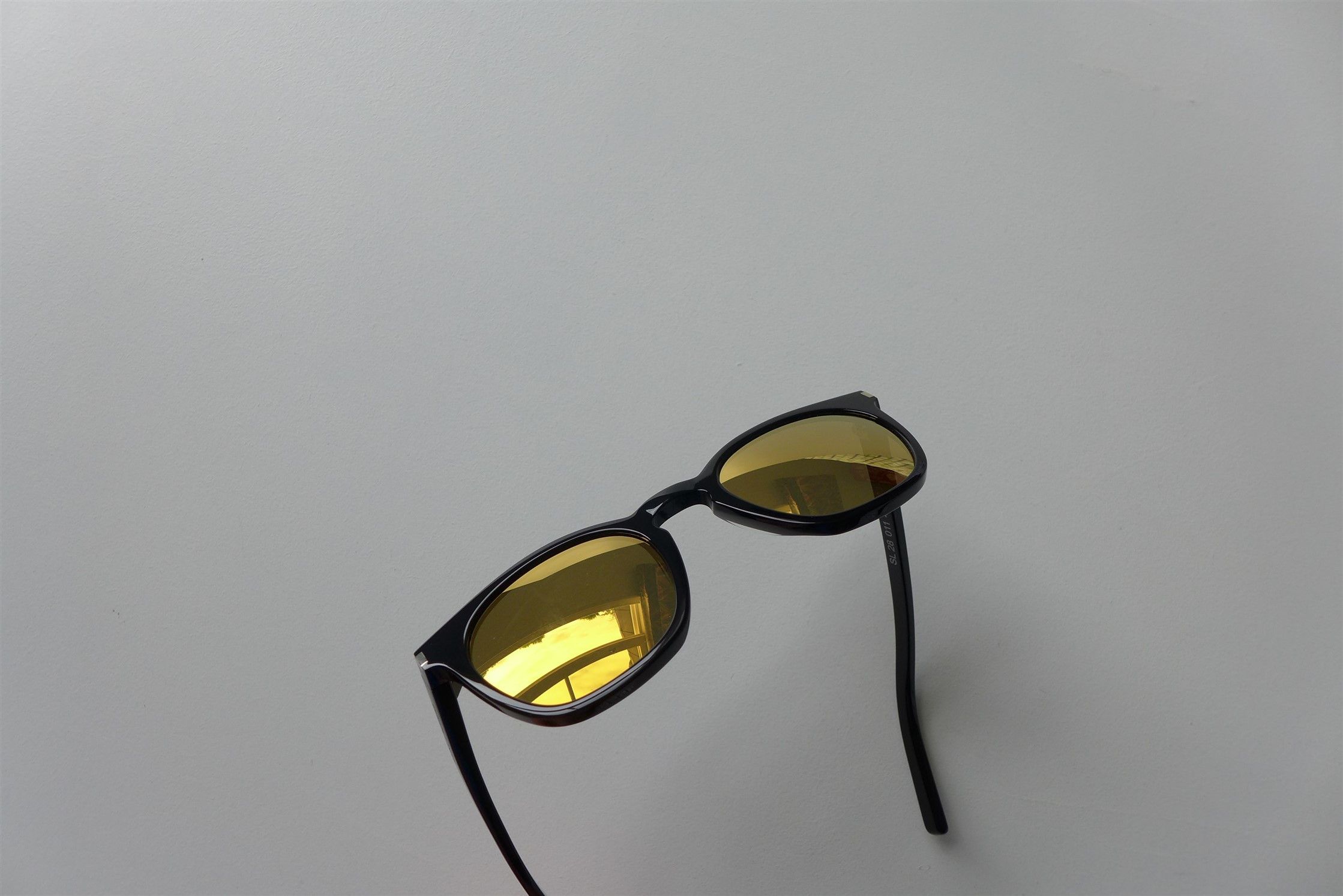 Saint Laurent Paris Saint Laurent Classic SL28 Sunglasses - Black Gold Size ONE SIZE - 11 Thumbnail