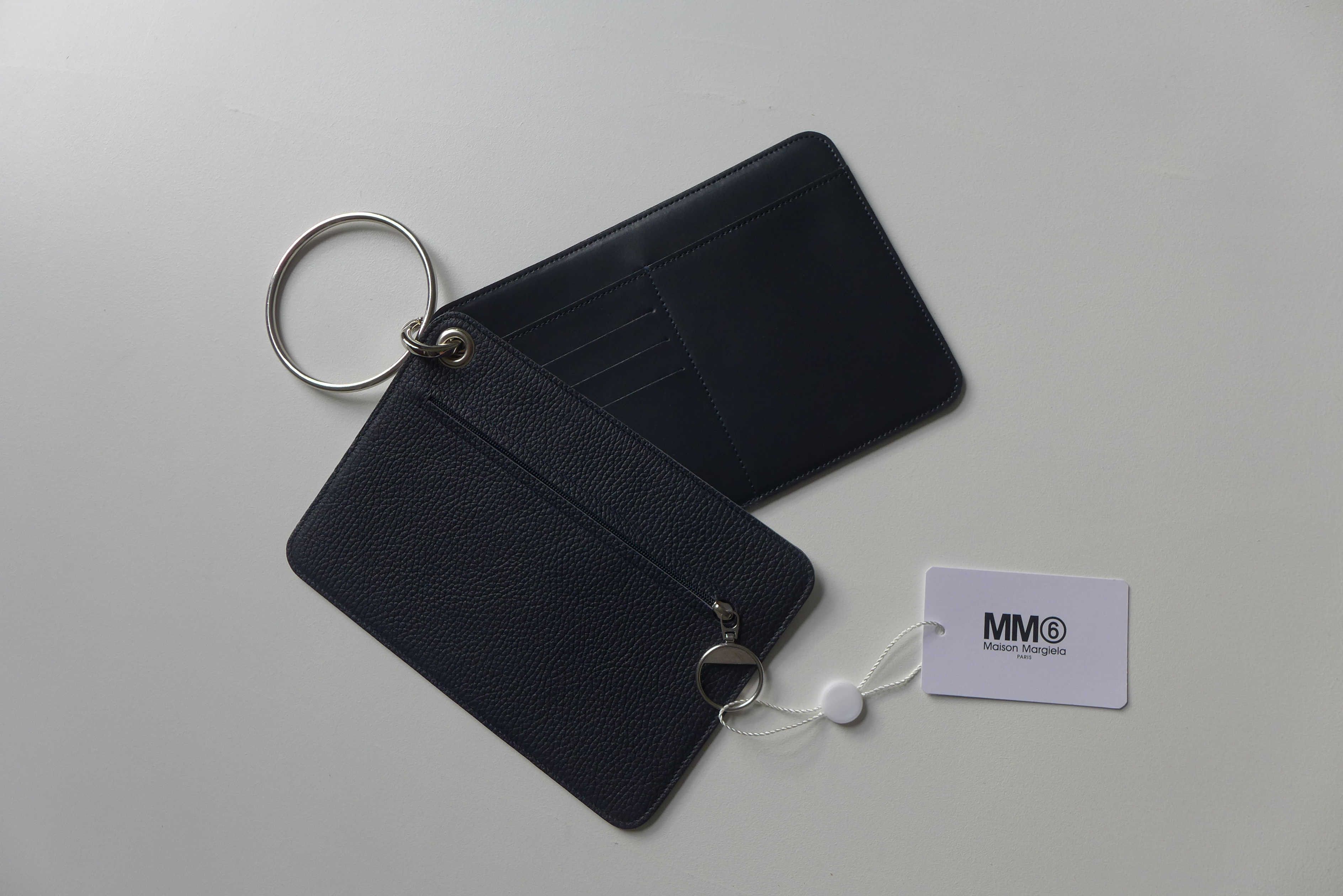 Maison Margiela Margiela Envelope Hoop Clutch Bag - Navy Calf Leather Size ONE SIZE - 4 Thumbnail