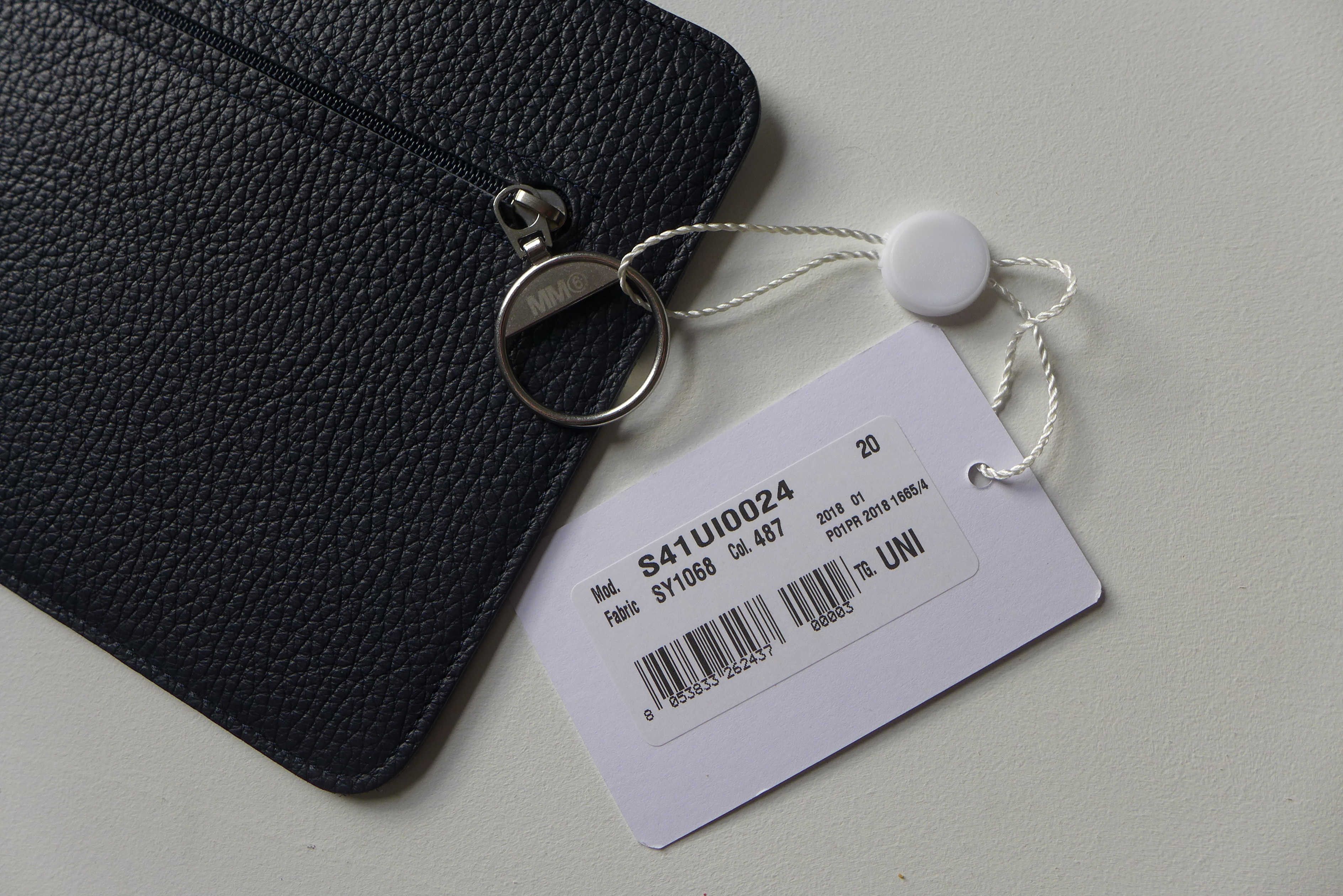 Maison Margiela Margiela Envelope Hoop Clutch Bag - Navy Calf Leather Size ONE SIZE - 8 Thumbnail