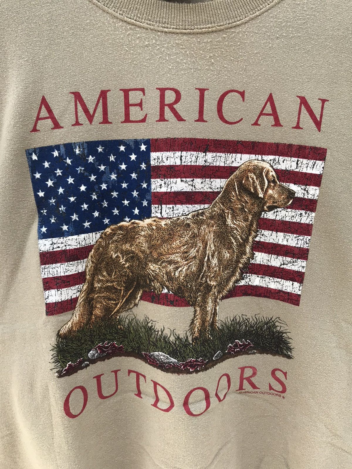 Vintage Vintage American Outdoor Big Logo Sweatshirt Size US XL / EU 56 / 4 - 3 Thumbnail