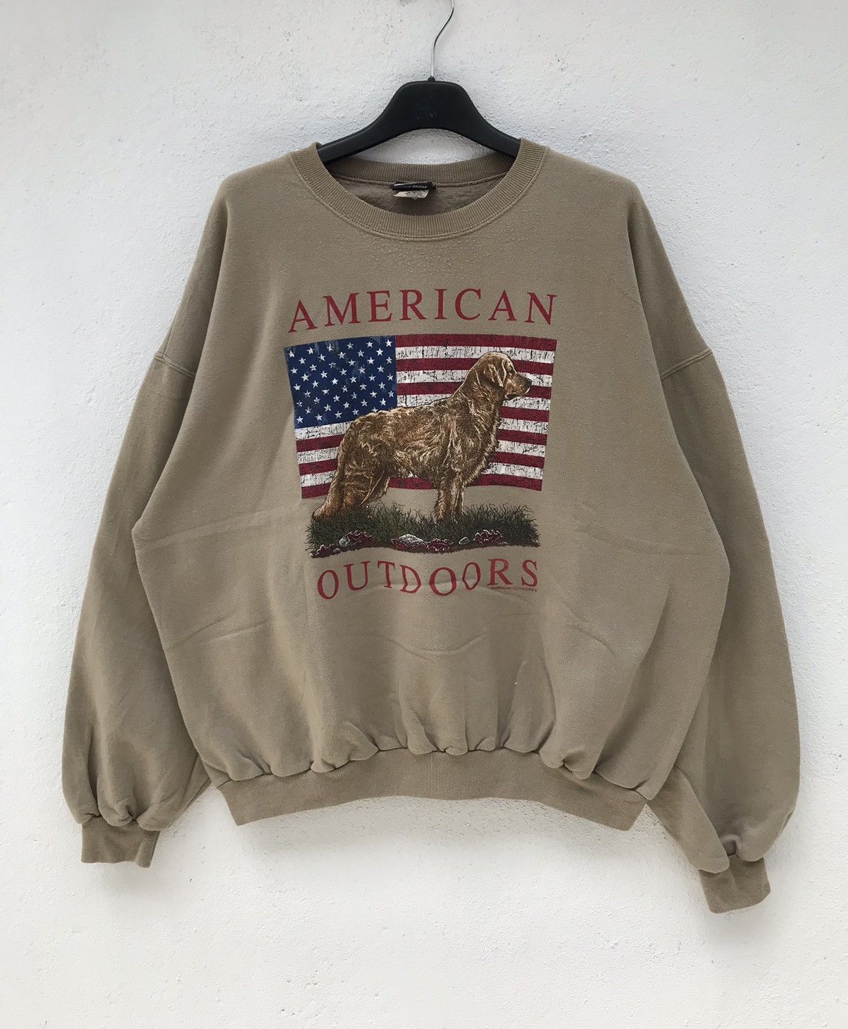 Vintage Vintage American Outdoor Big Logo Sweatshirt Size US XL / EU 56 / 4 - 2 Thumbnail
