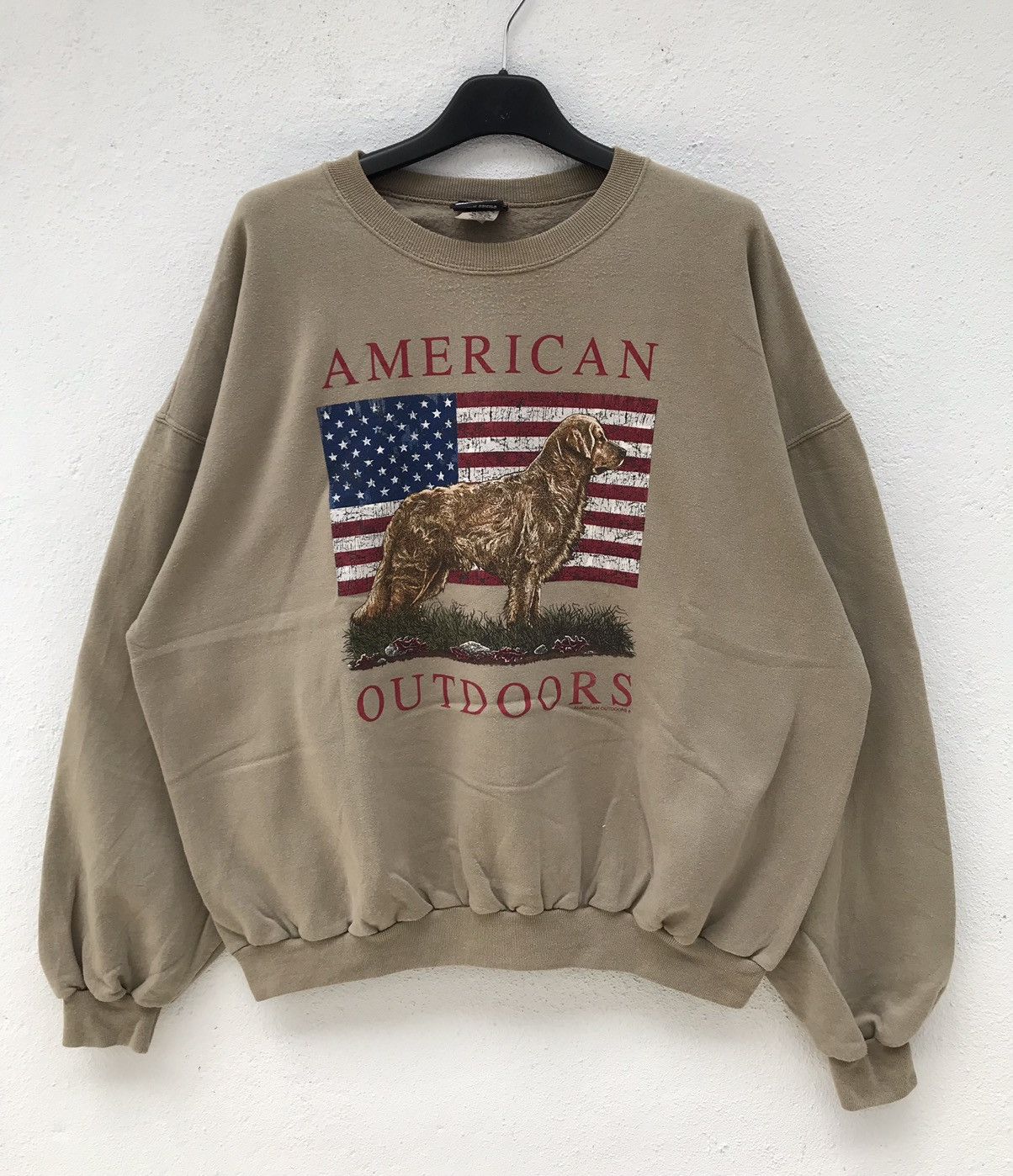 Vintage Vintage American Outdoor Big Logo Sweatshirt Size US XL / EU 56 / 4 - 1 Thumbnail