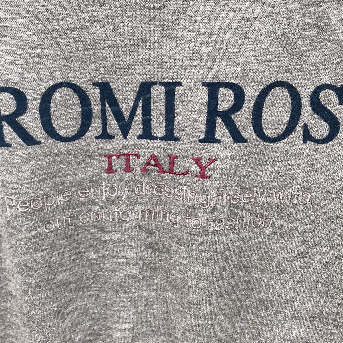 Designer Hiromi Rossi Italy Big Logo Sweatshirt Size US L / EU 52-54 / 3 - 4 Thumbnail