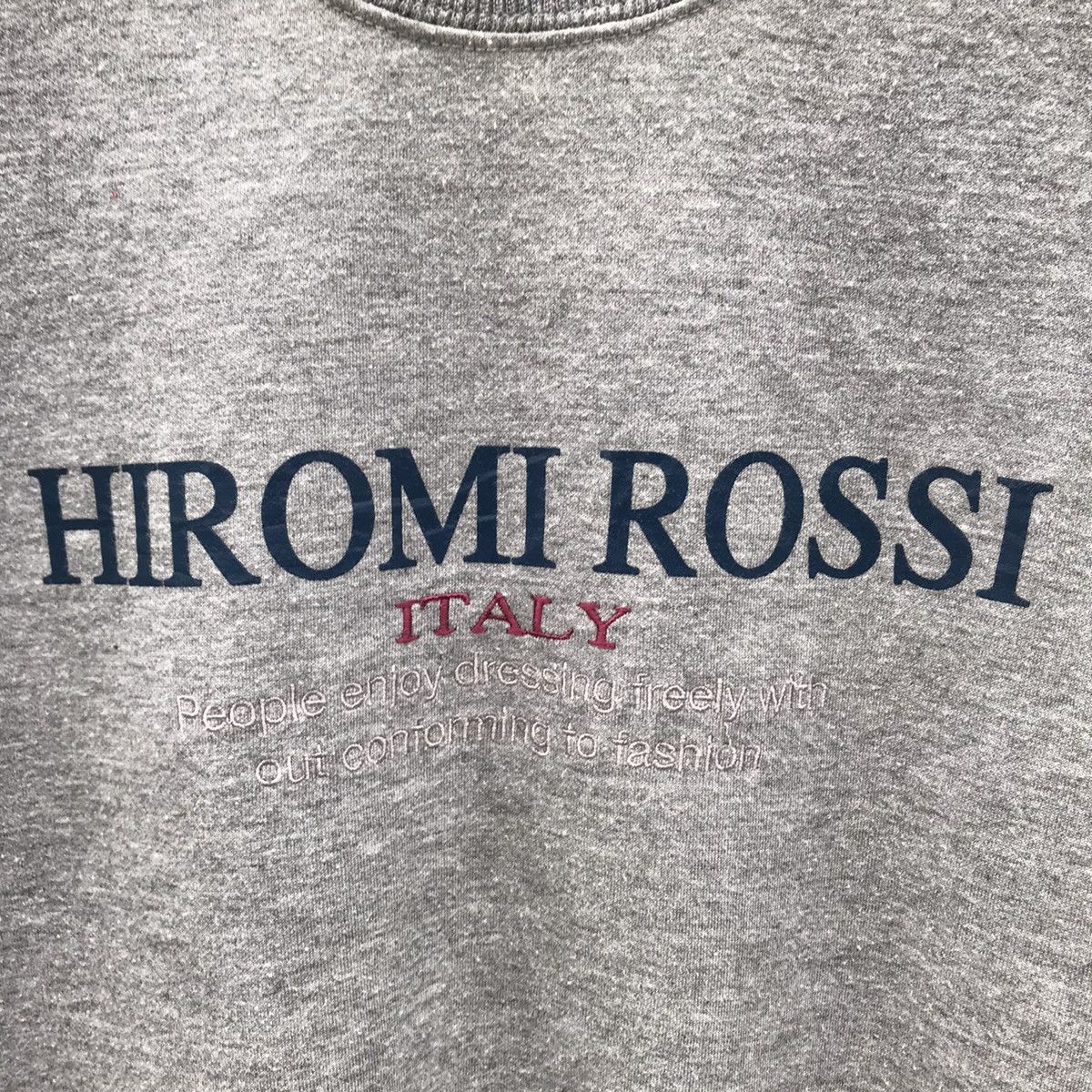 Designer Hiromi Rossi Italy Big Logo Sweatshirt Size US L / EU 52-54 / 3 - 3 Thumbnail
