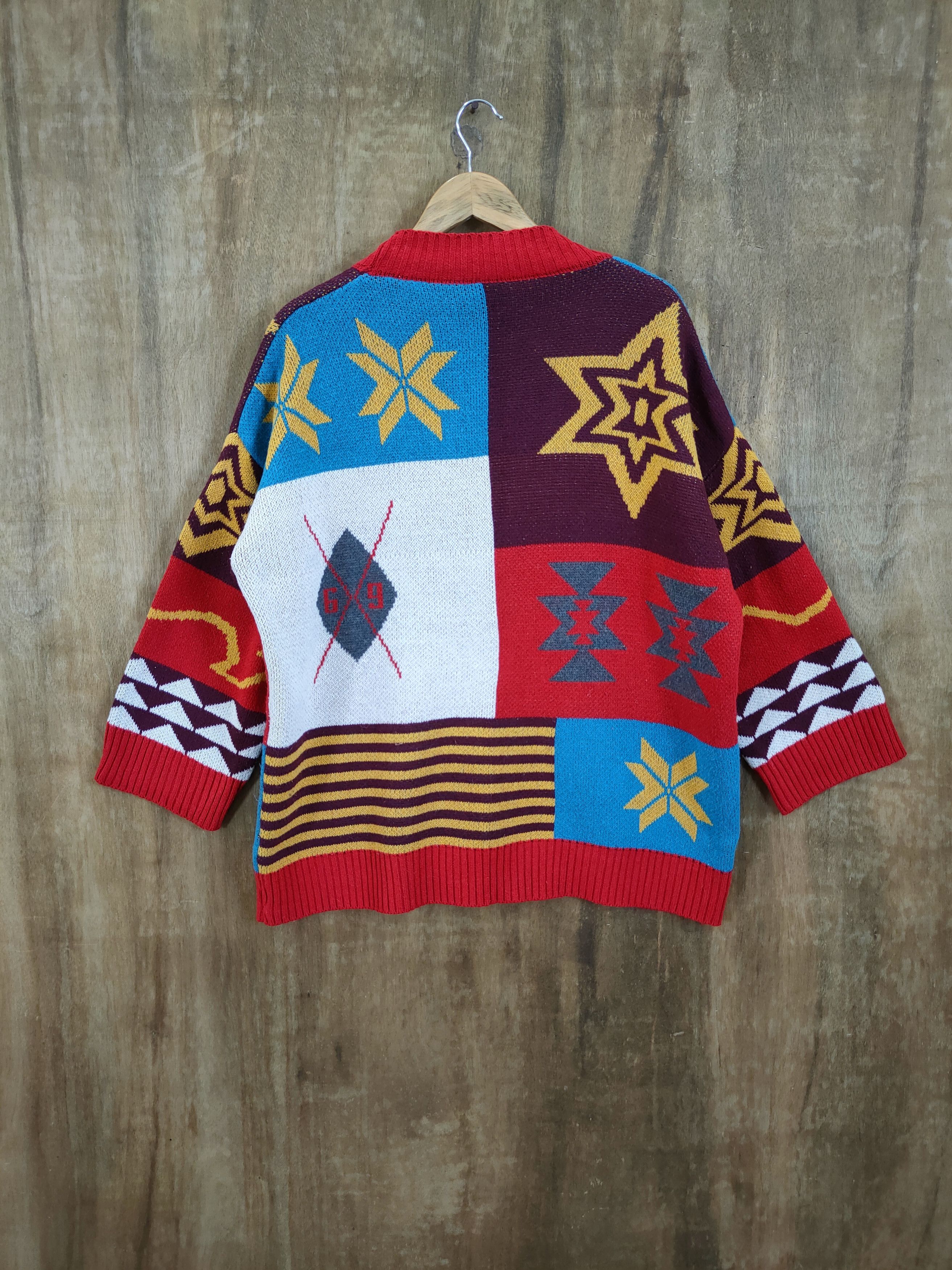 Hypebeast DL Art Colorful japan homespun knitwear sweatshirt #46-814 Size US L / EU 52-54 / 3 - 7 Thumbnail