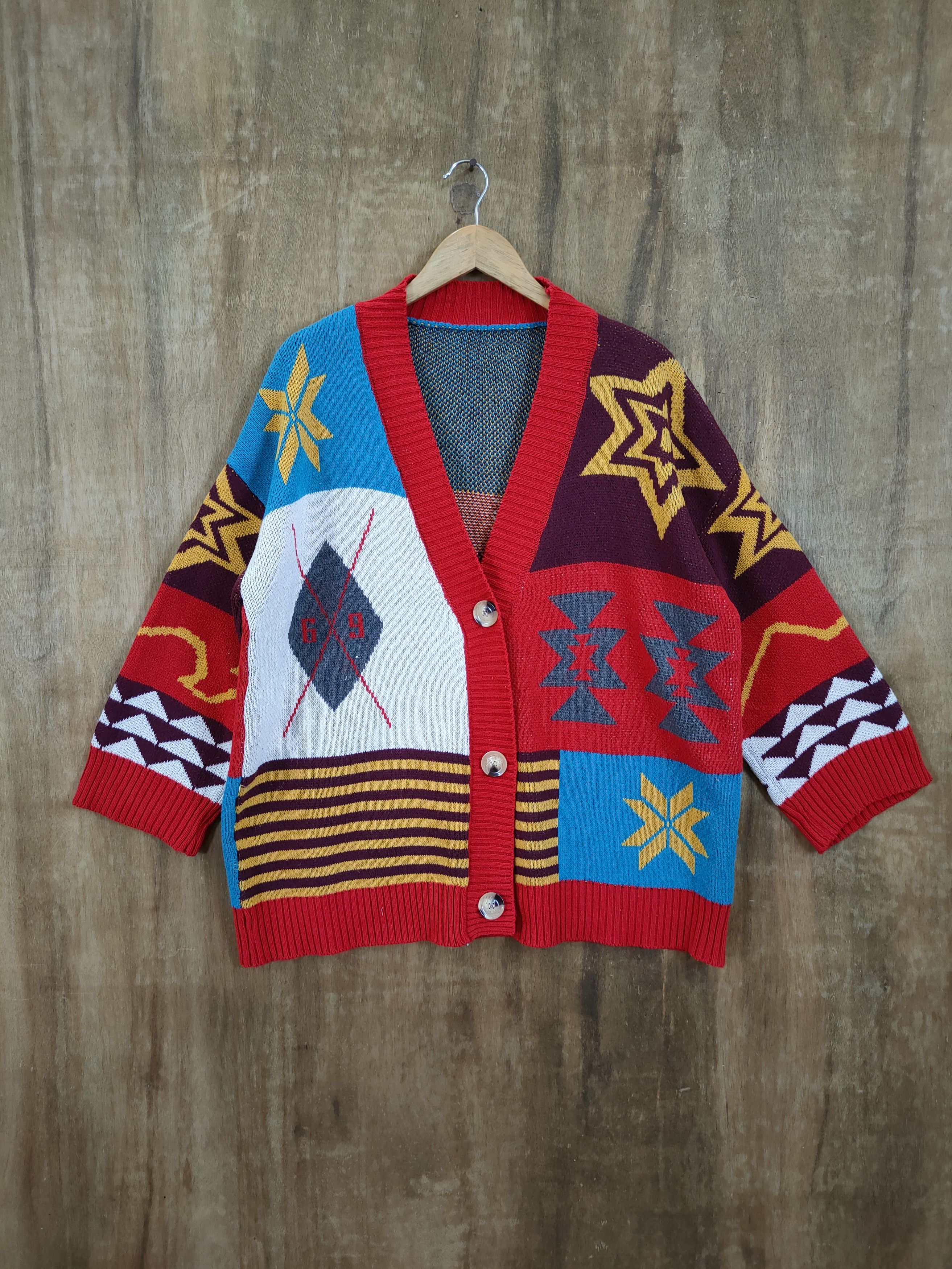 Hypebeast DL Art Colorful japan homespun knitwear sweatshirt #46-814 Size US L / EU 52-54 / 3 - 10 Thumbnail