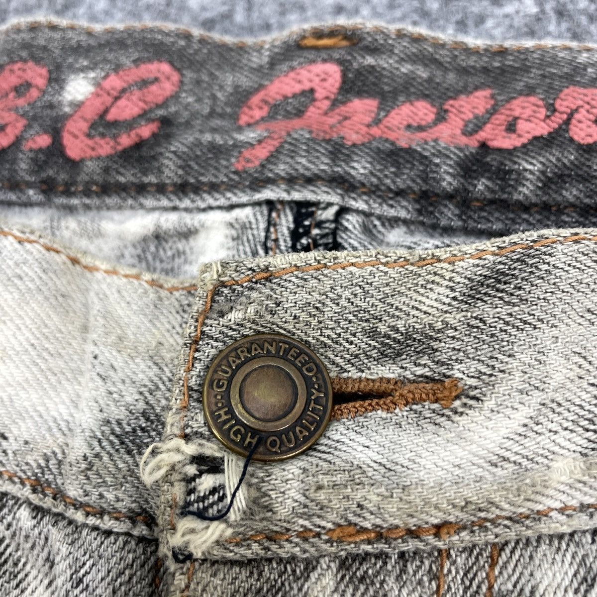 Japanese Brand × Vintage Vintage Japanese Brand B.C Factory Distressed Light Wash Size US 32 / EU 48 - 9 Thumbnail