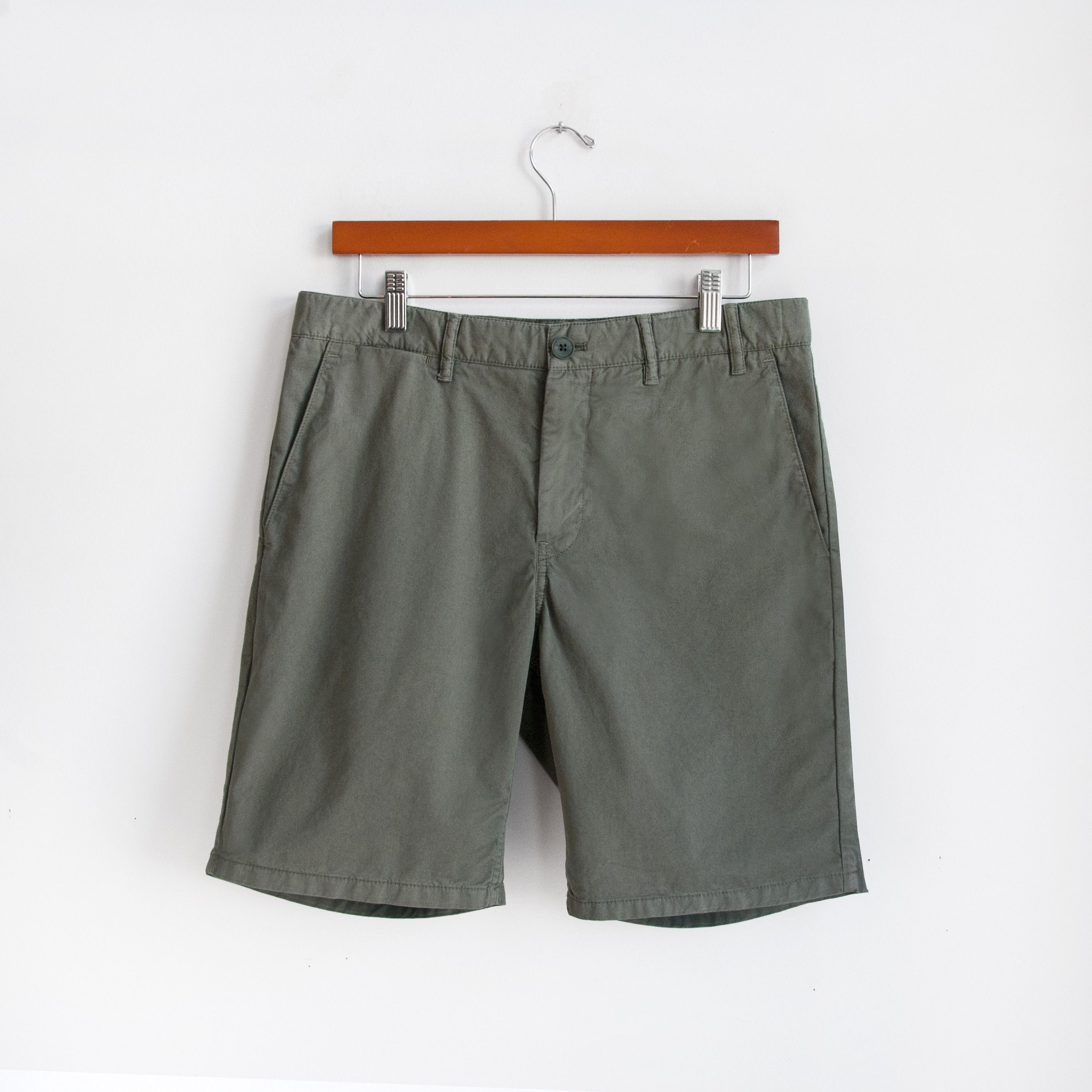 Norse Projects Norse Projects Aros Light Twill Shorts - Dried Olive Size US 31 - 1 Thumbnail