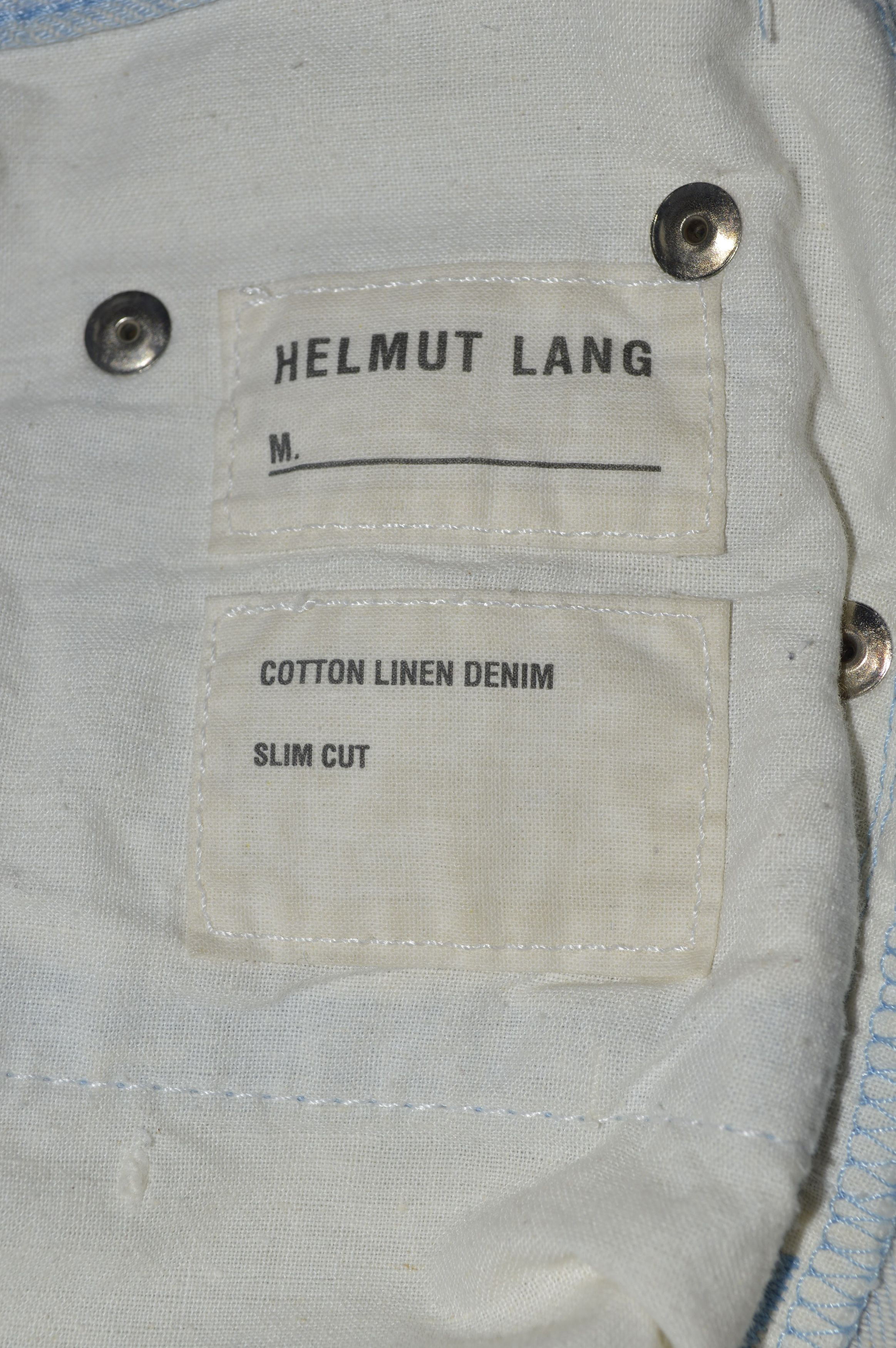 Helmut Lang SS/98 OG Lang Linen/Cotton Light Slim Jeans Mainline Size US 29 - 3 Thumbnail