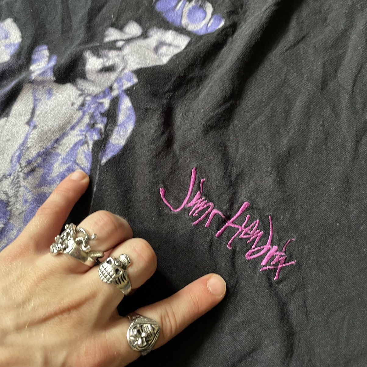 Vintage Vintage 90s Jimi Hendrix Graphic Tee Grunge Band Relaxed XL Size US XL / EU 56 / 4 - 7 Thumbnail