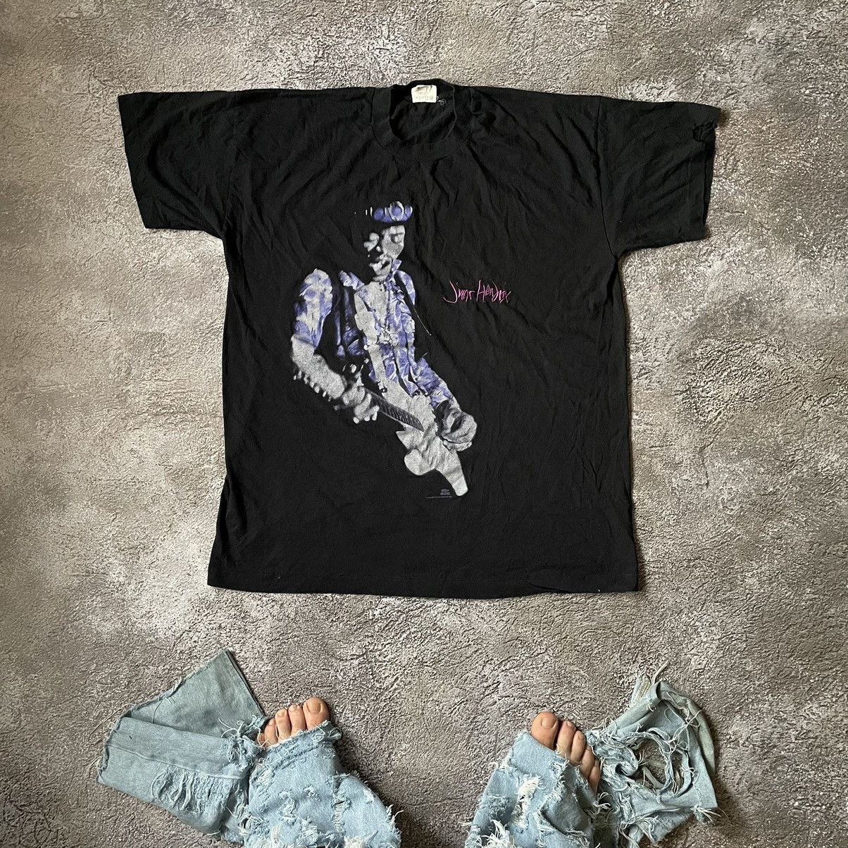 Vintage 90s Tee JIMMIE HENDRIX Face PROMO DEAD XL