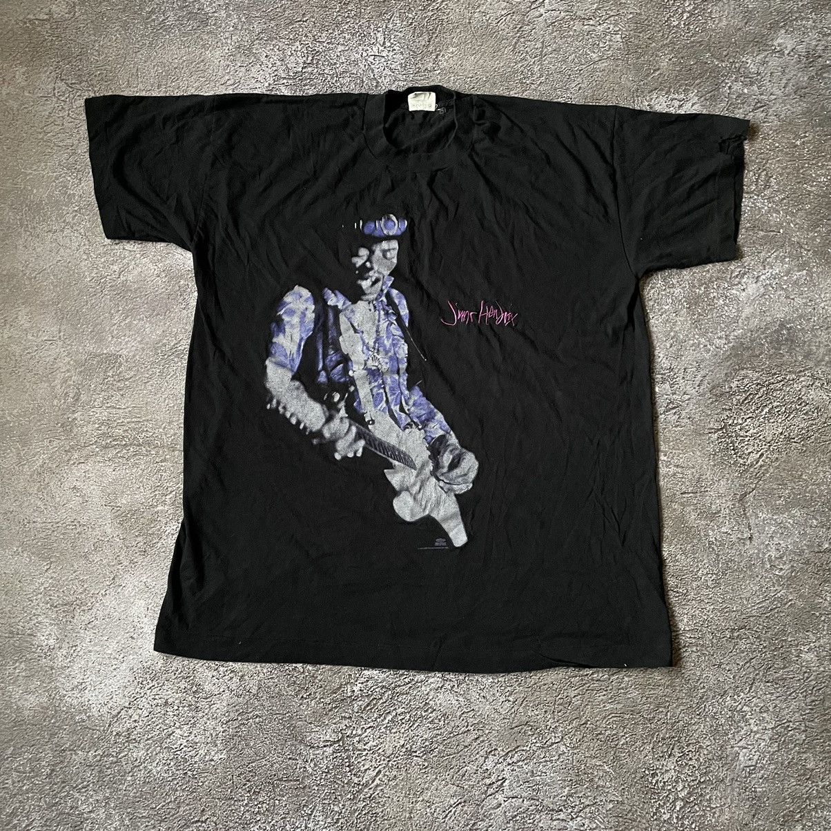 Vintage Vintage 90s Jimi Hendrix Graphic Tee Grunge Band Relaxed XL Size US XL / EU 56 / 4 - 3 Thumbnail