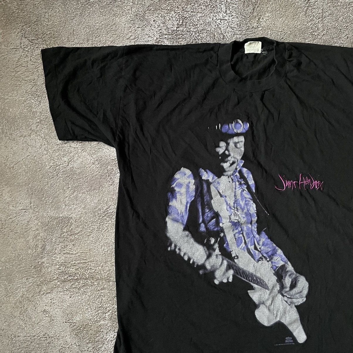Vintage Vintage 90s Jimi Hendrix Graphic Tee Grunge Band Relaxed XL Size US XL / EU 56 / 4 - 4 Thumbnail