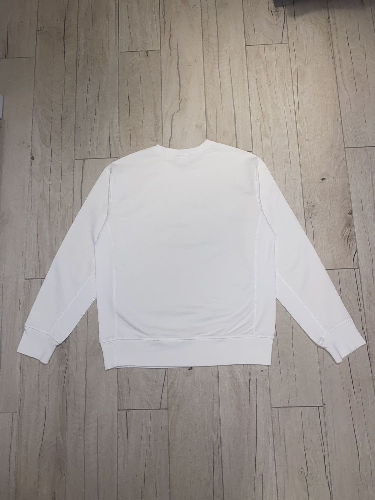 Helmut Lang × Saintwoods Helmut Lang X Saintwoods Big Taxi Logo White Crewneck Size US S / EU 44-46 / 1 - 6 Thumbnail