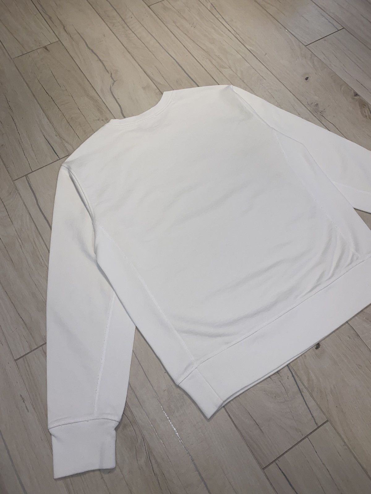 Helmut Lang × Saintwoods Helmut Lang X Saintwoods Big Taxi Logo White Crewneck Size US S / EU 44-46 / 1 - 8 Thumbnail