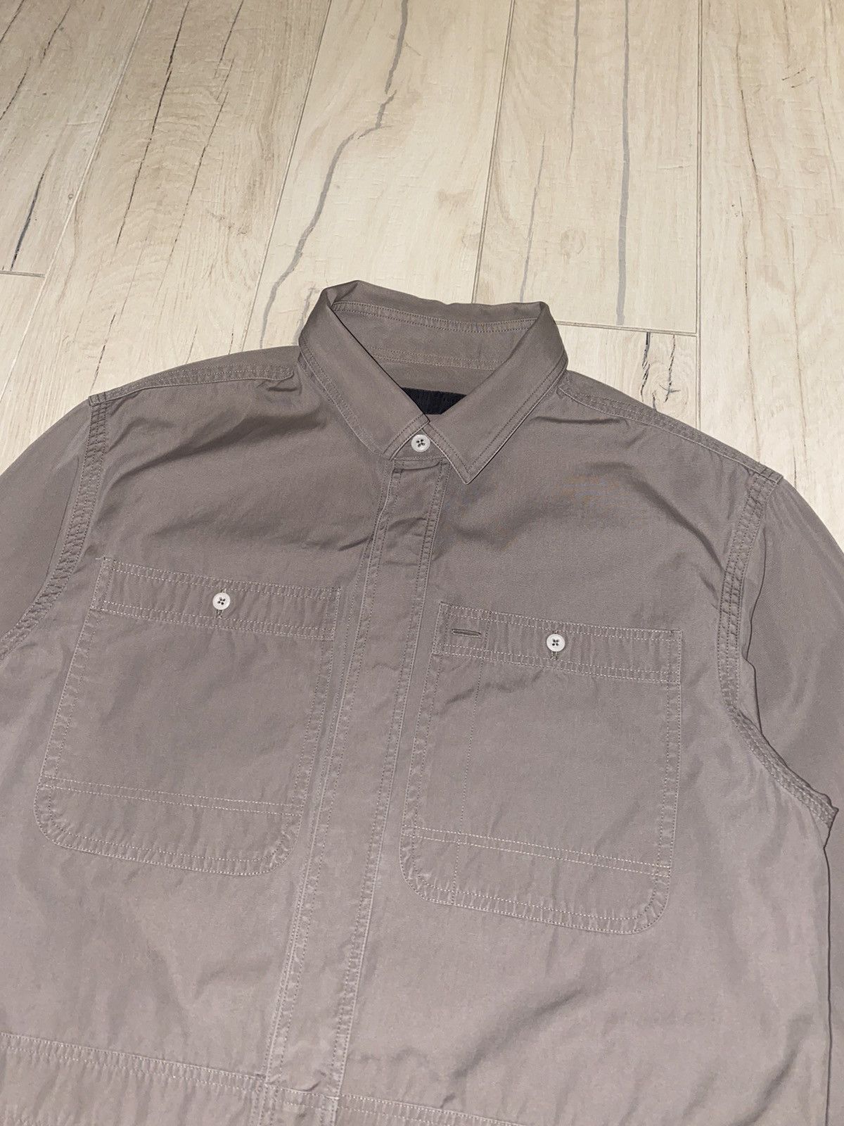 Burberry Prorsum Burberry Prorsum Brown Technical Button Up Shirt Size US M / EU 48-50 / 2 - 4 Thumbnail