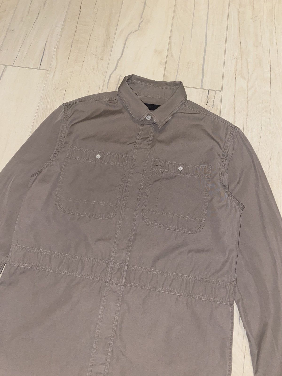 Burberry Prorsum Burberry Prorsum Brown Technical Button Up Shirt Size US M / EU 48-50 / 2 - 6 Thumbnail