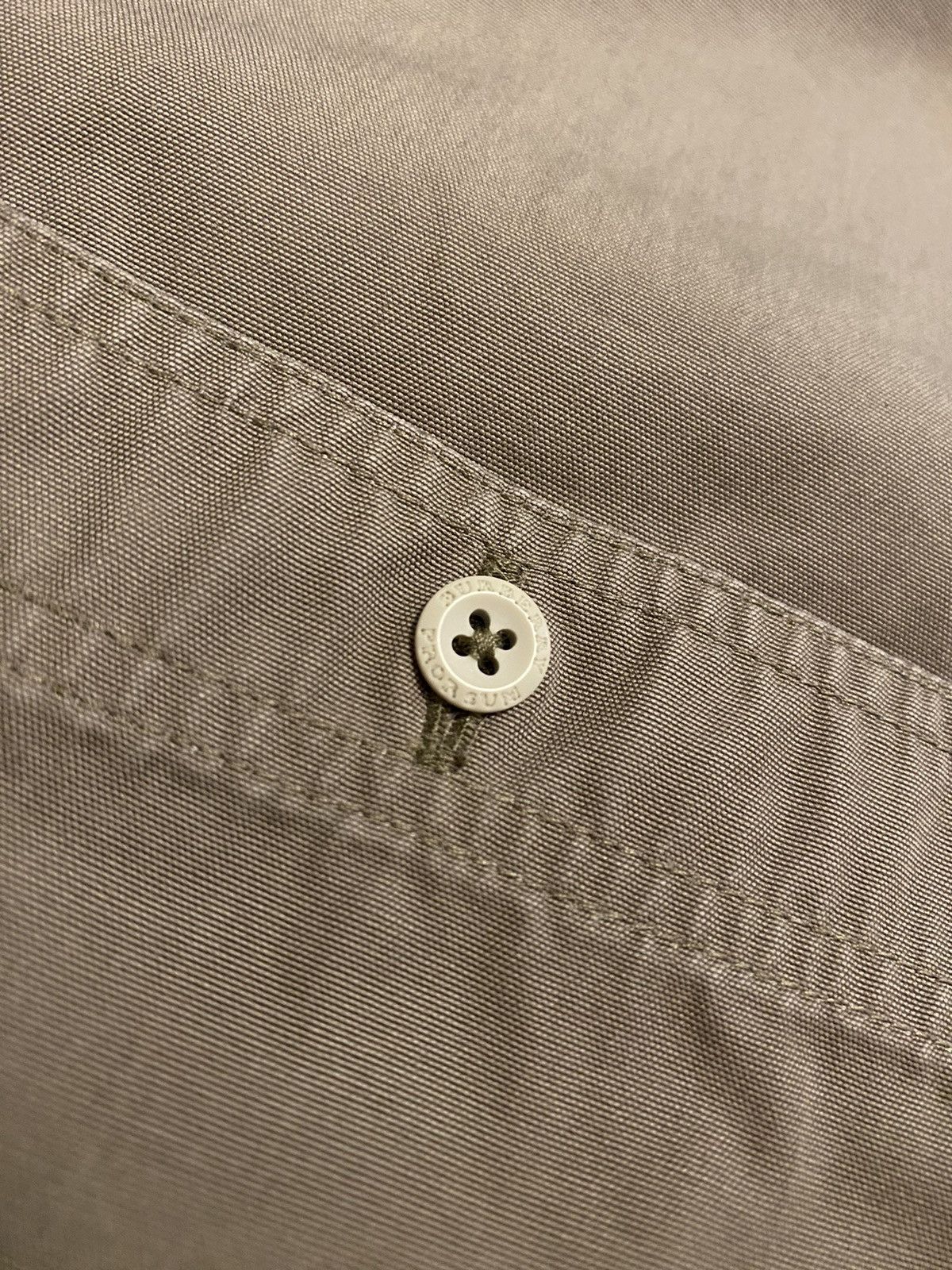 Burberry Prorsum Burberry Prorsum Brown Technical Button Up Shirt Size US M / EU 48-50 / 2 - 10 Thumbnail