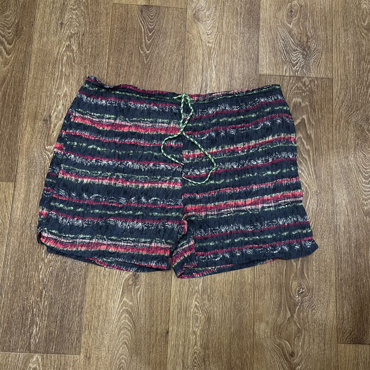 Vintage Vintage 90s Y2K Striped Swim Shorts Streetwear Rave Baggy 38 Size US 38 / EU 54 - 1 Thumbnail