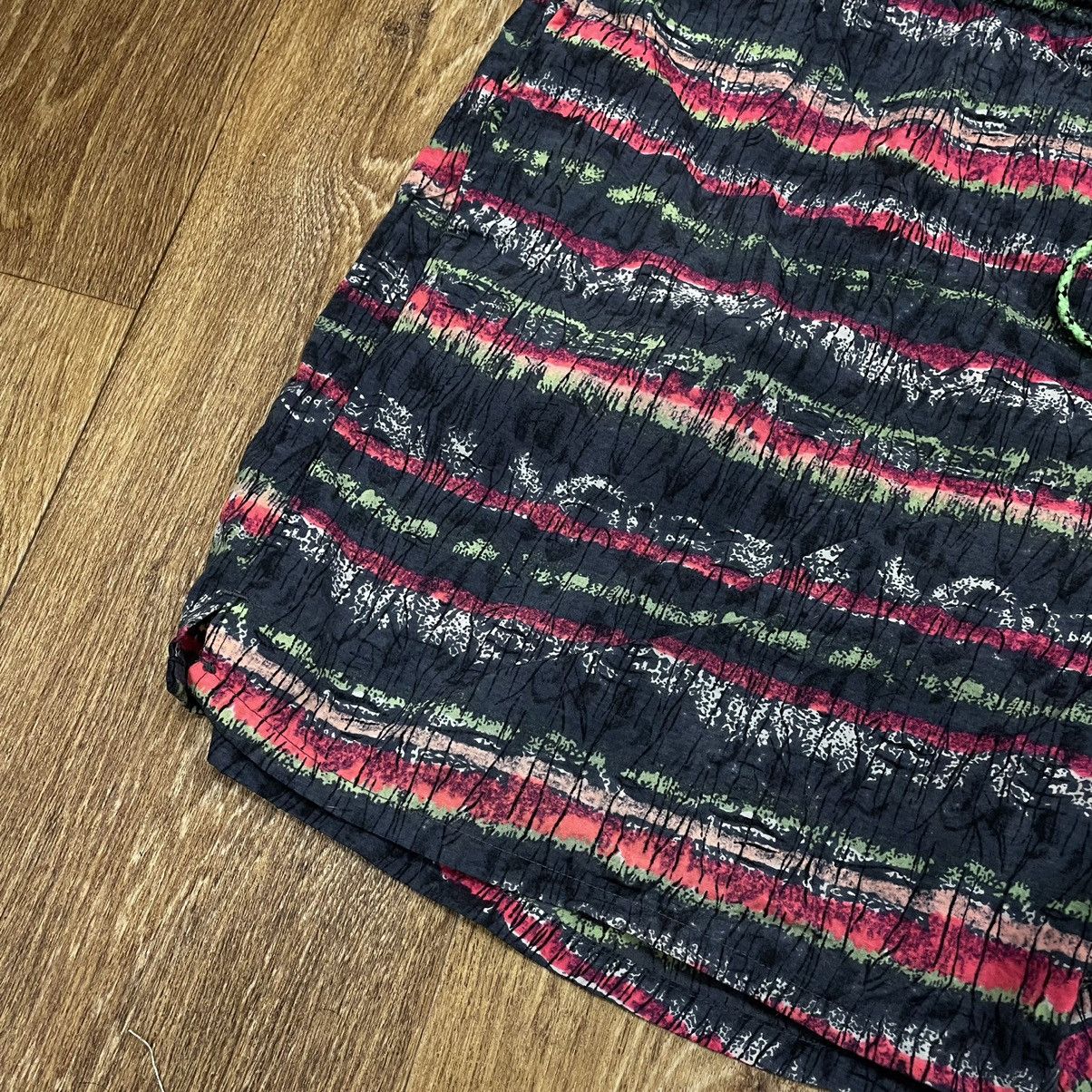Vintage Vintage 90s Y2K Striped Swim Shorts Streetwear Rave Baggy 38 Size US 38 / EU 54 - 4 Thumbnail