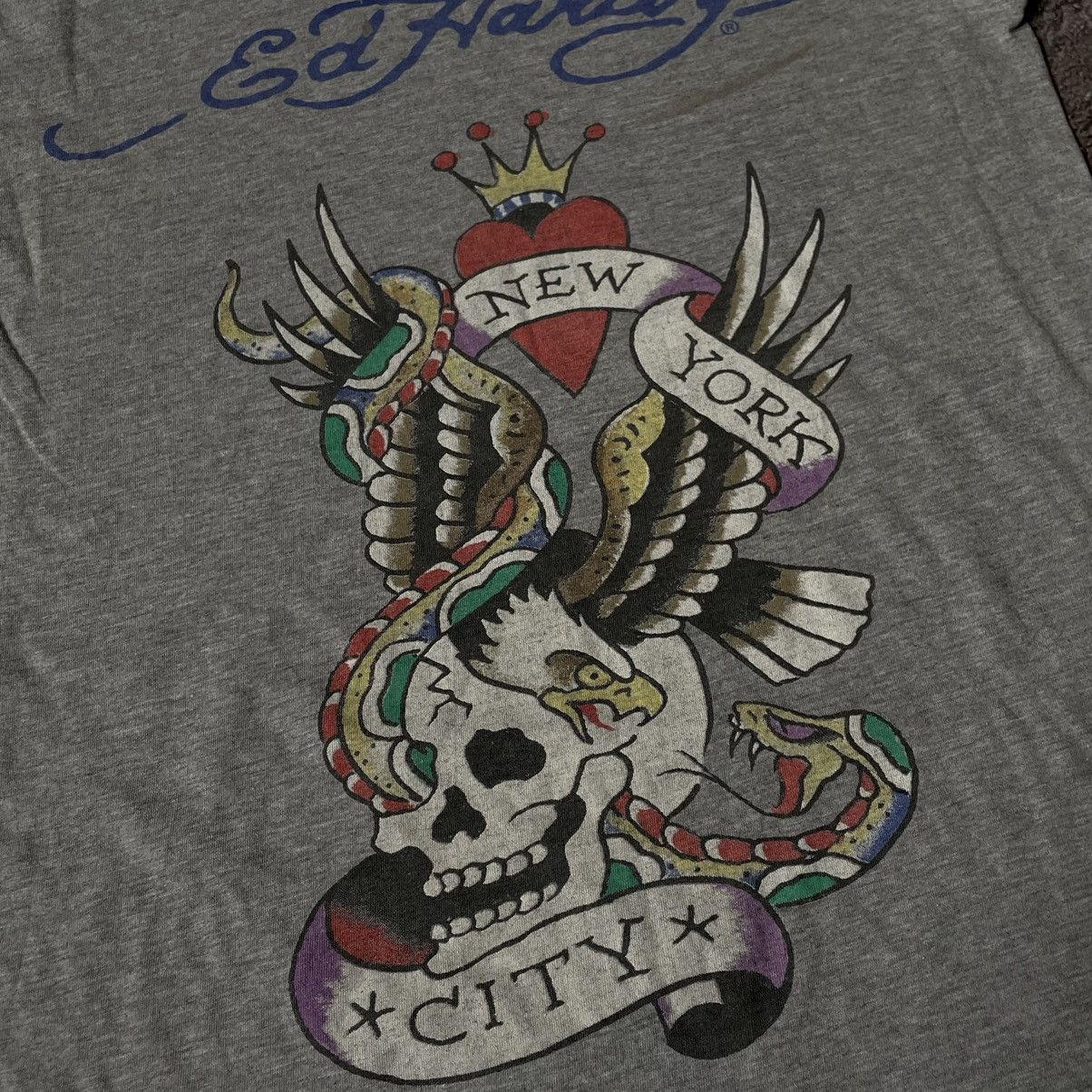Vintage Vintage Y2K Ed Hardy Skulls Sun Faded Graphic Tee Streetwear Size US M / EU 48-50 / 2 - 6 Thumbnail