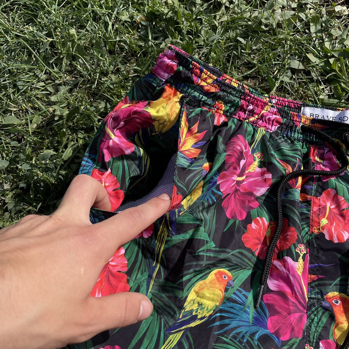 Vintage Vintage 90s Floral All Over Print Shorts Rave Y2K Slim 32 Size US 32 / EU 48 - 4 Thumbnail
