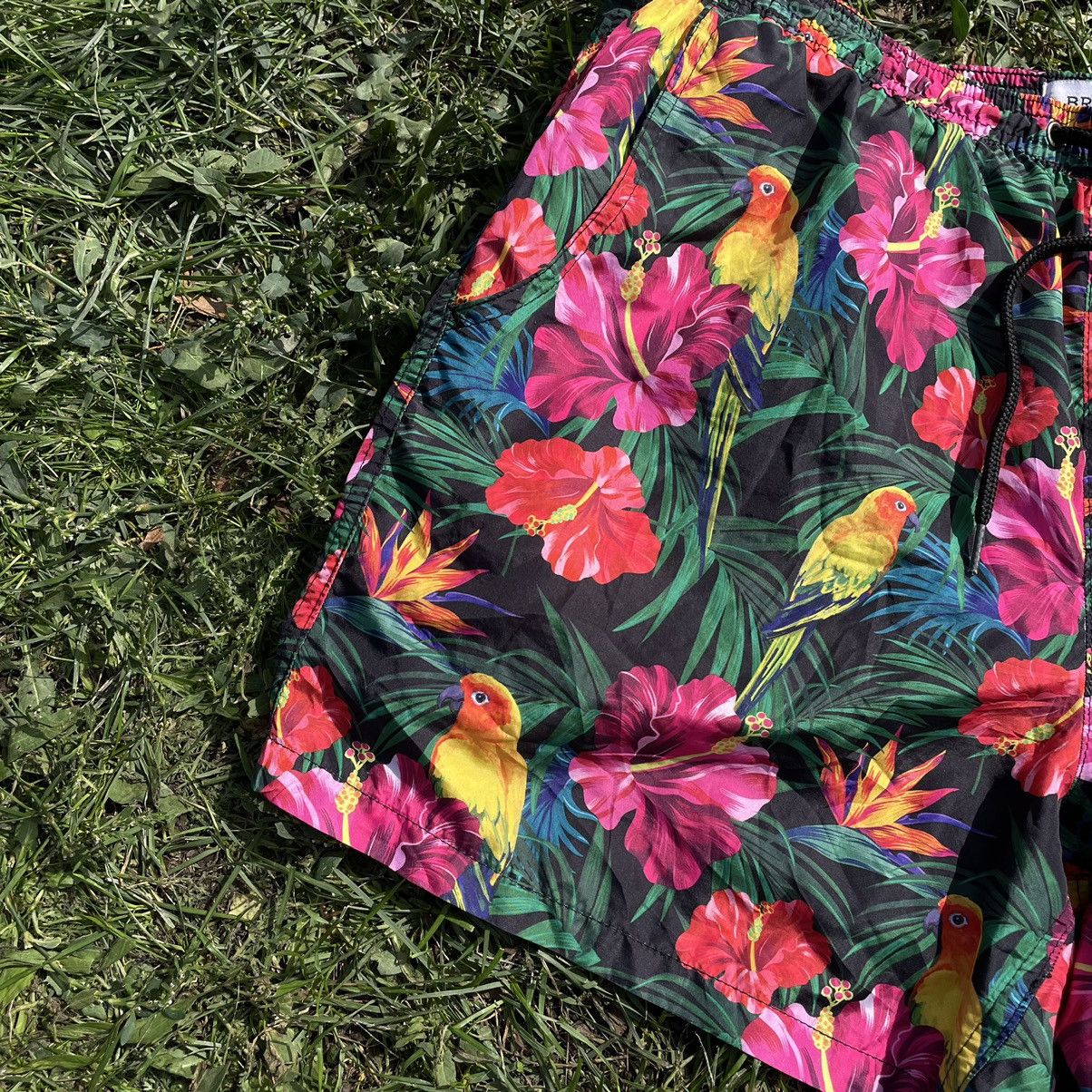 Vintage Vintage 90s Floral All Over Print Shorts Rave Y2K Slim 32 Size US 32 / EU 48 - 3 Thumbnail
