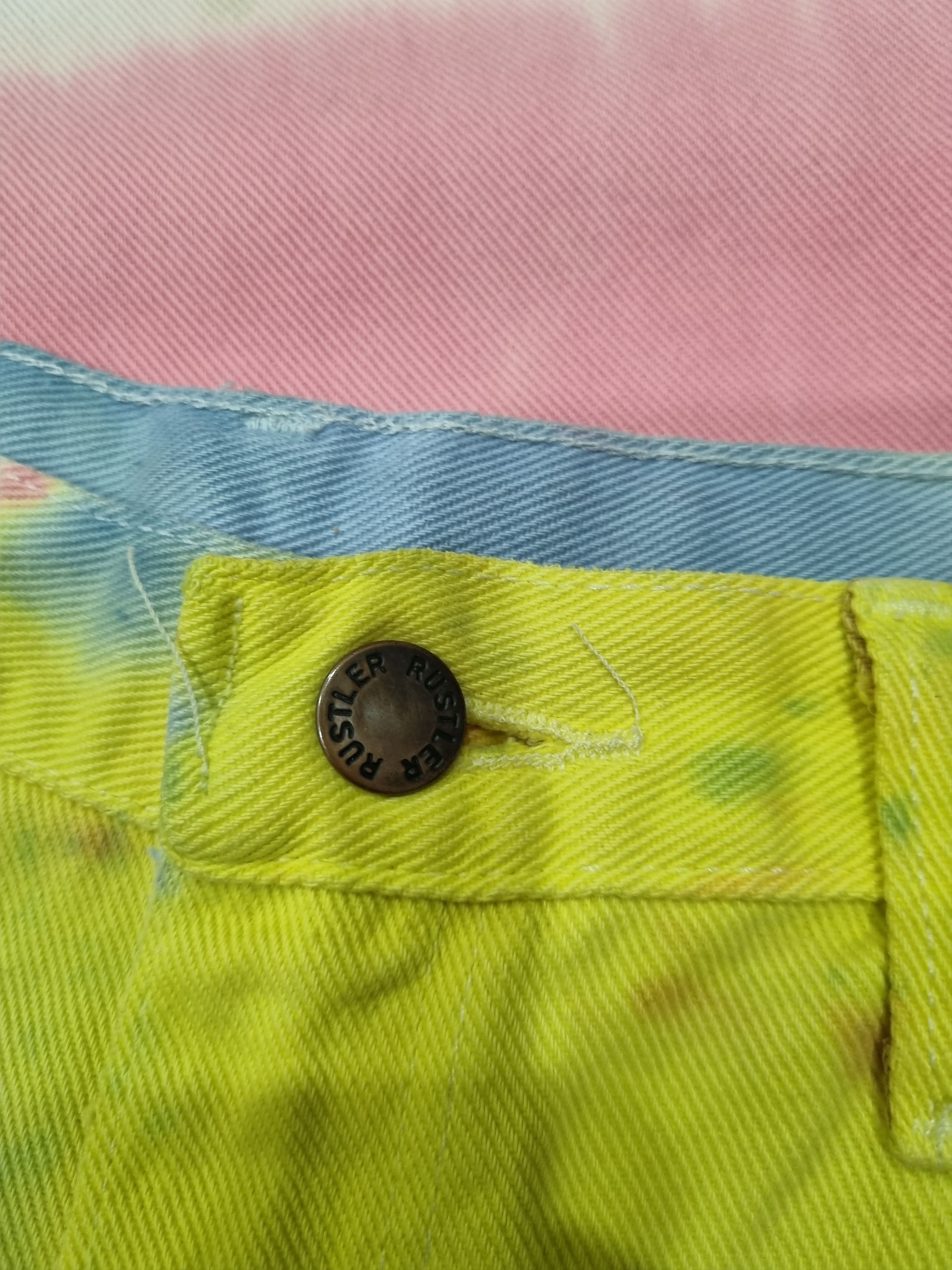 Vintage Rustler Tie Die Jeans Size US 36 / EU 52 - 3 Thumbnail