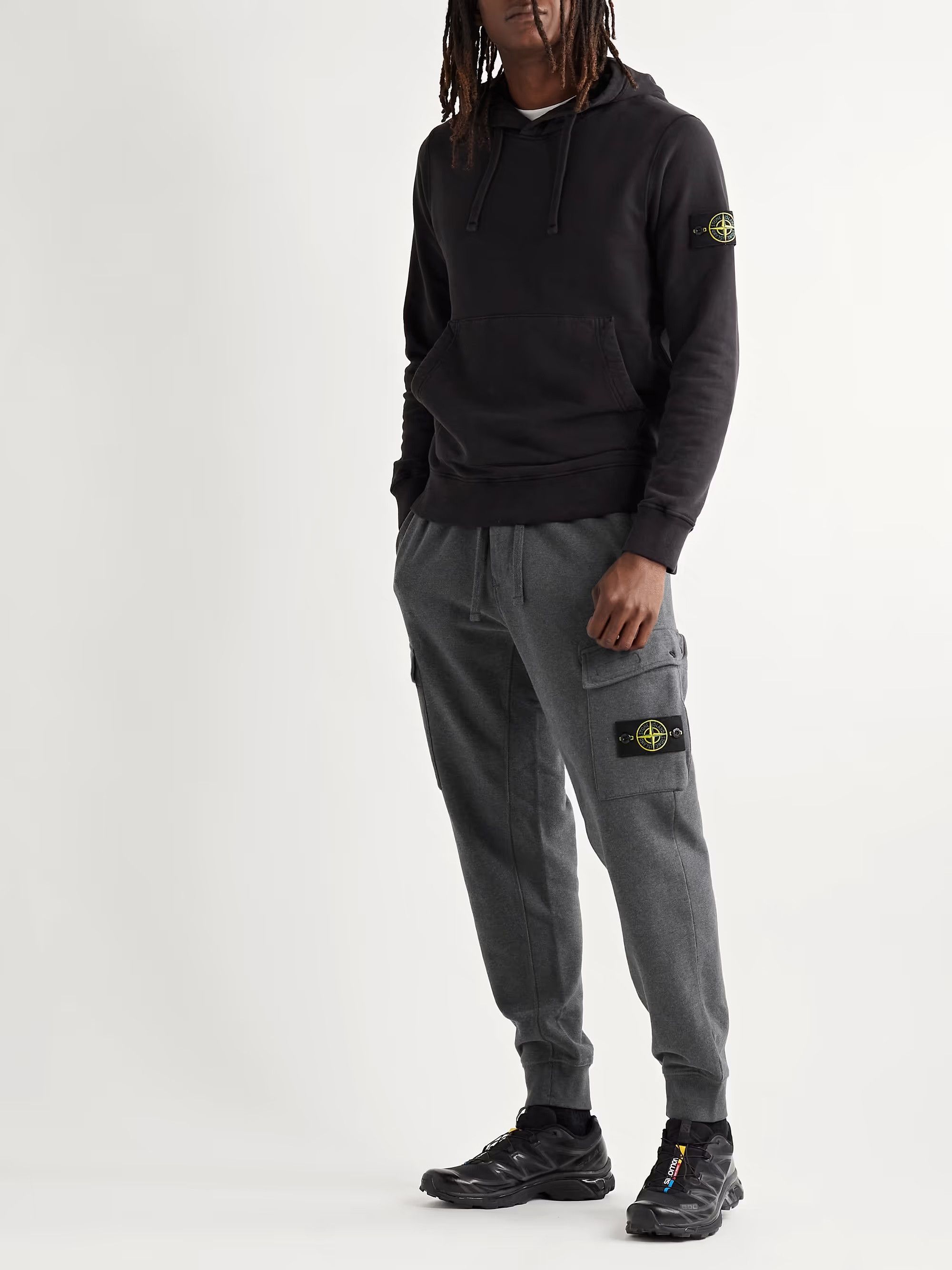 Stone Island Stone Island Cargo Sweatpants - Grey Loopback Cotton Jersey Size US 36 / EU 52 - 2 Thumbnail